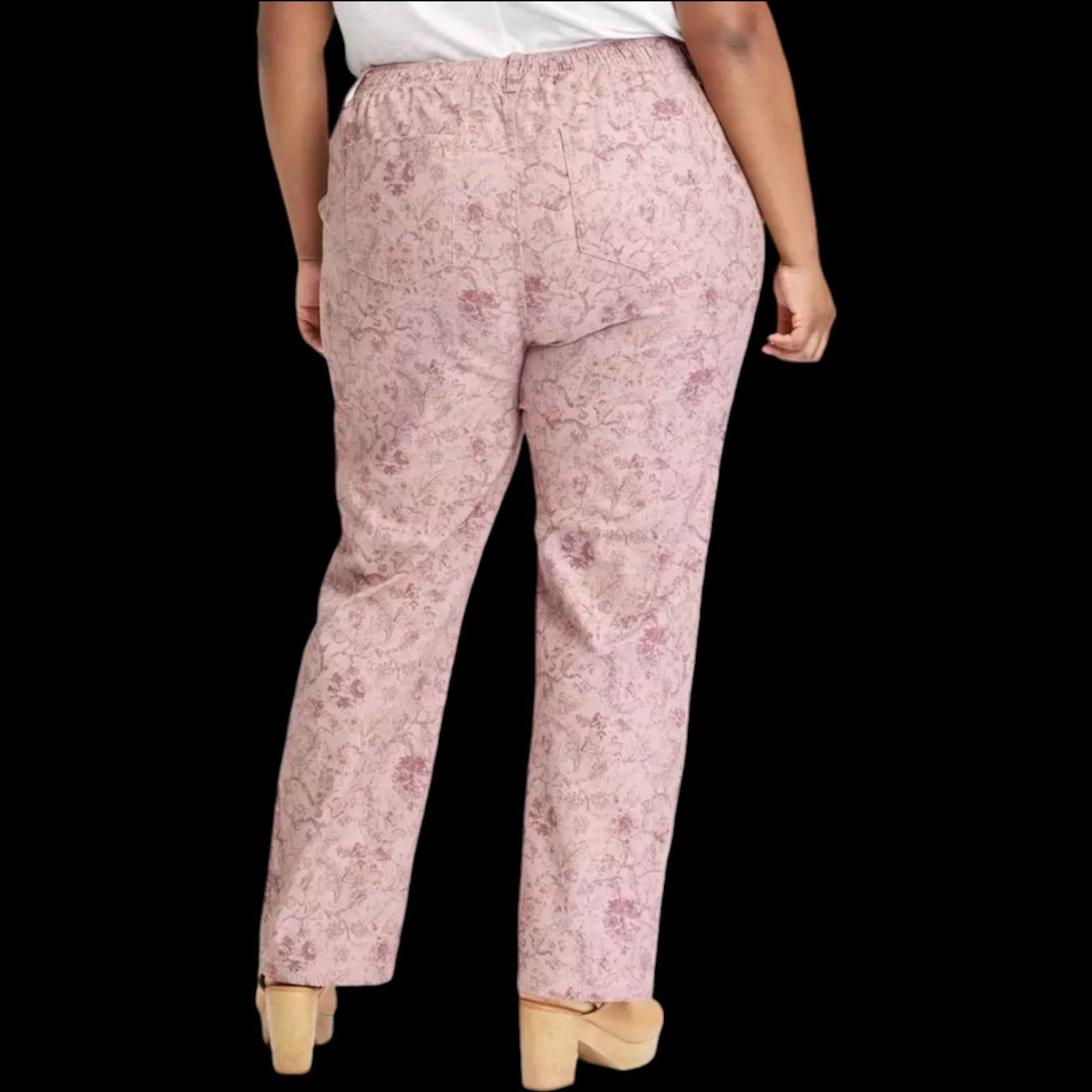 Other Knox Rose - Women's High Rise Pants Elastic Waistband - Rela Size 42" / US 20 - 2 Thumbnail