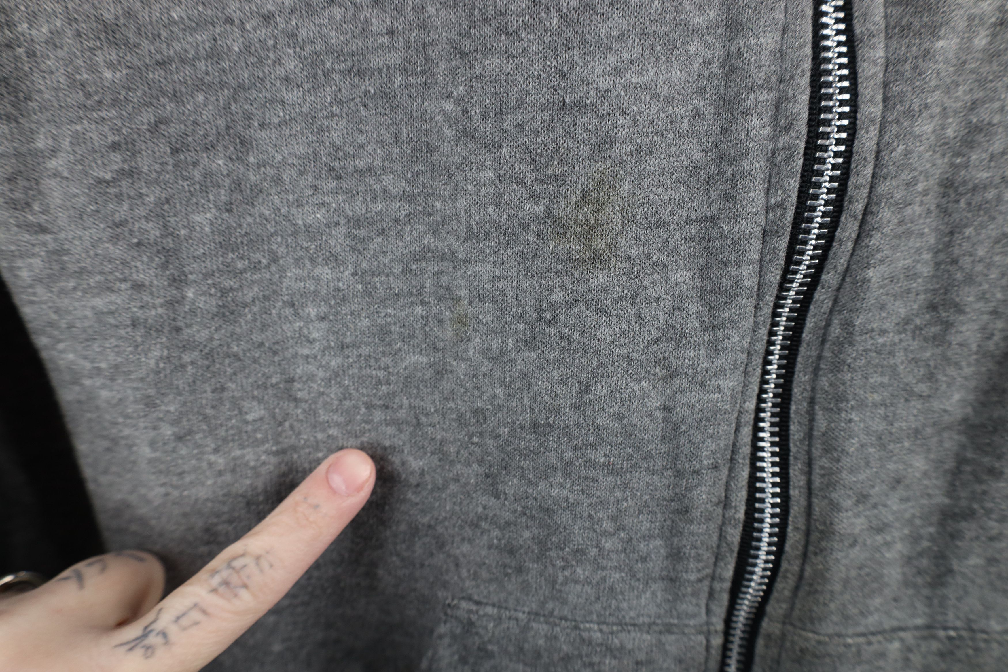 Vintage Vintage 70s Streetwear Distressed Triblend Full Zip Hoodie Size US S / EU 44-46 / 1 - 4 Thumbnail