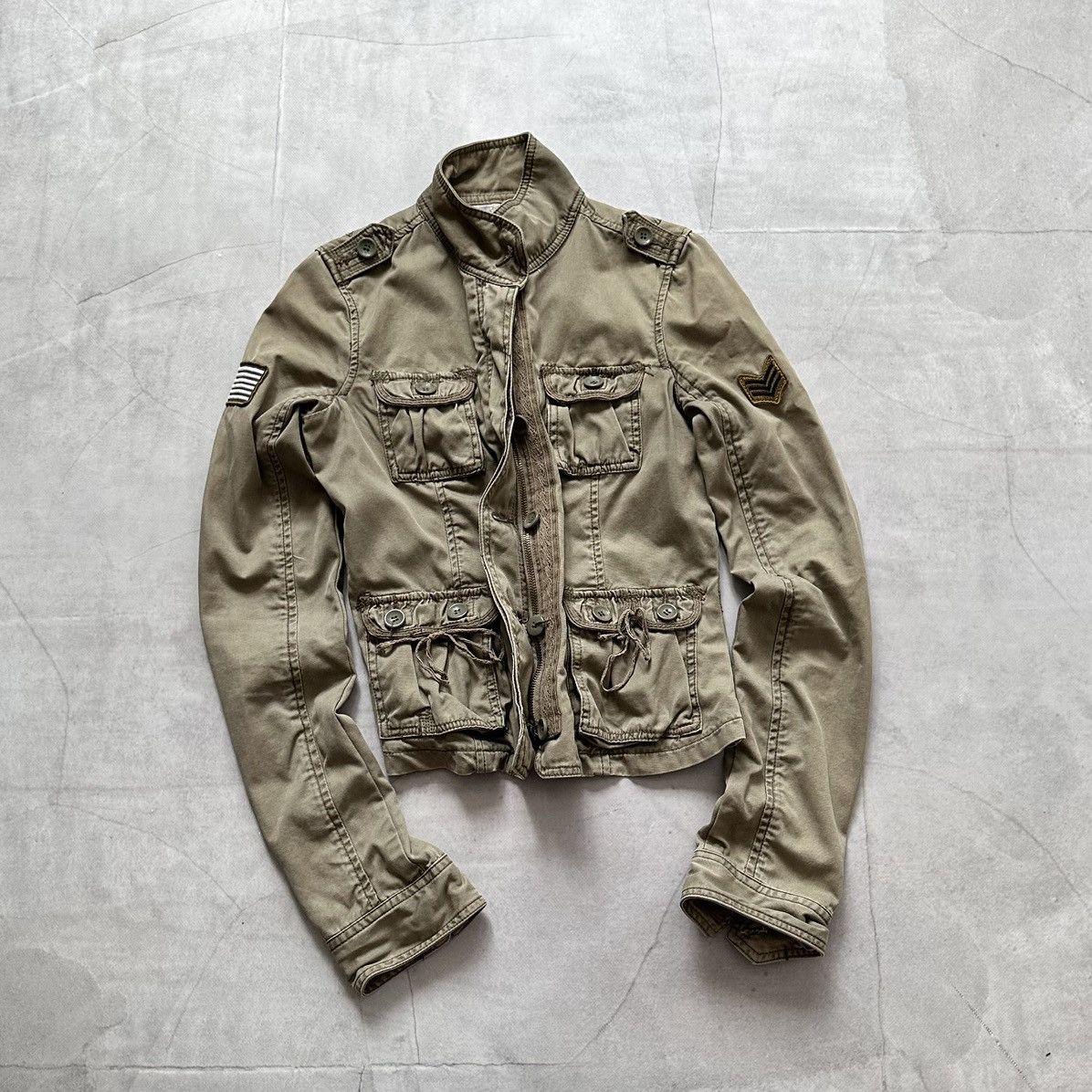Von Dutch 00s Von Dutch Military Multipocket Utility Jacket Ed Hardy Size M / US 6-8 / IT 42-44 - 1 Thumbnail