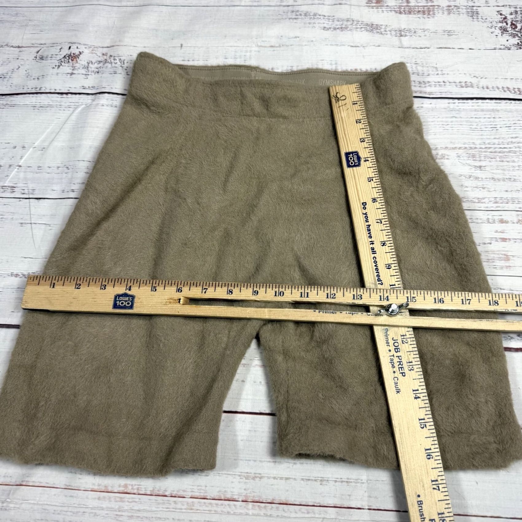 Gymshark Whitney Simmons Gymshark Shorts Eyelash High Waisted Pull On Brown Women's M Size 32" / US 10 / IT 46 - 4 Thumbnail