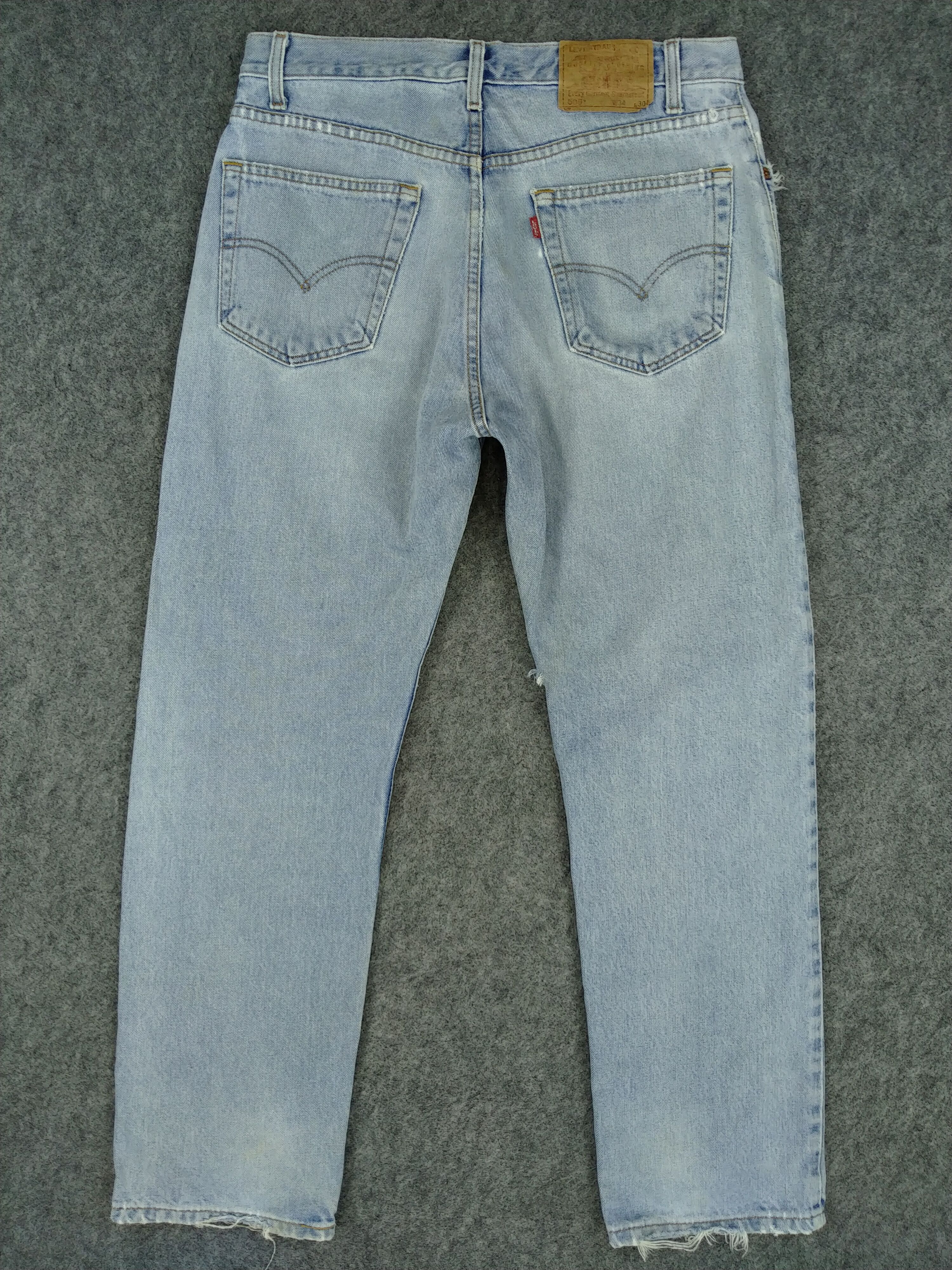 Japanese Brand Light Wash Vintage Levi's 505 Jeans 33x30 Denim -JN1061 Size US 33 - 2 Thumbnail