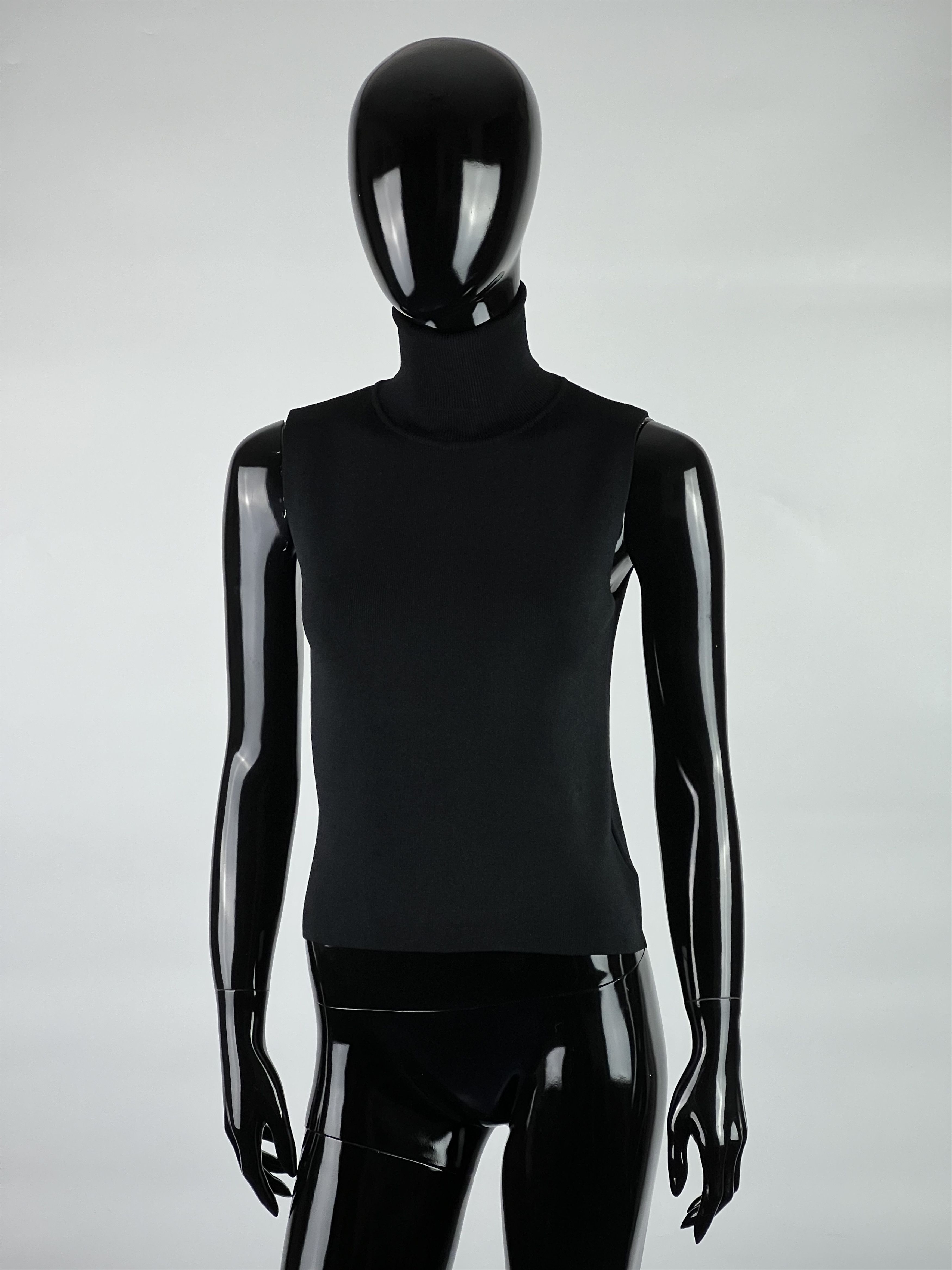 Miu Miu Miu Miu Women's Black Turtleneck Top Vest Size IT44 Size M / US 6-8 / IT 42-44 - 1 Thumbnail
