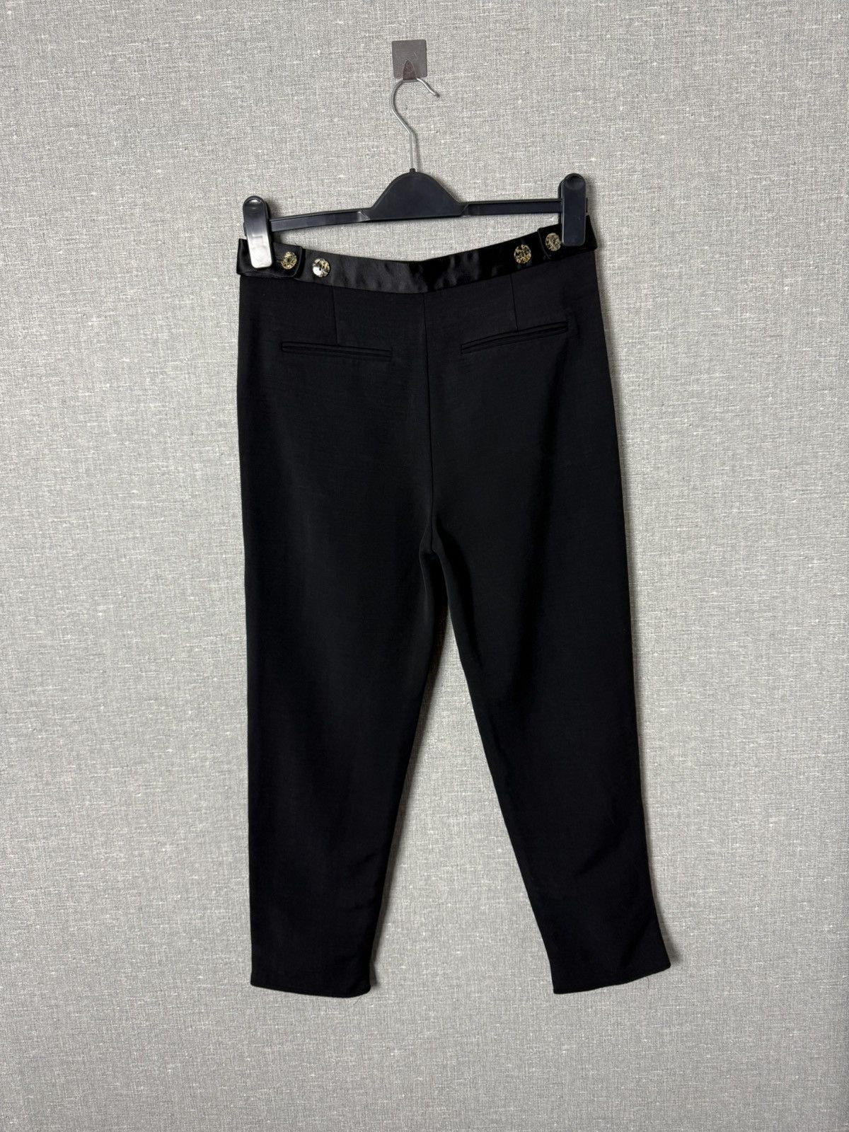 Alexander Wang Alexander Wang Black Cropped Trousers Pants Wool & Viscose Size 26" / US 2 / IT 38 - 9 Thumbnail