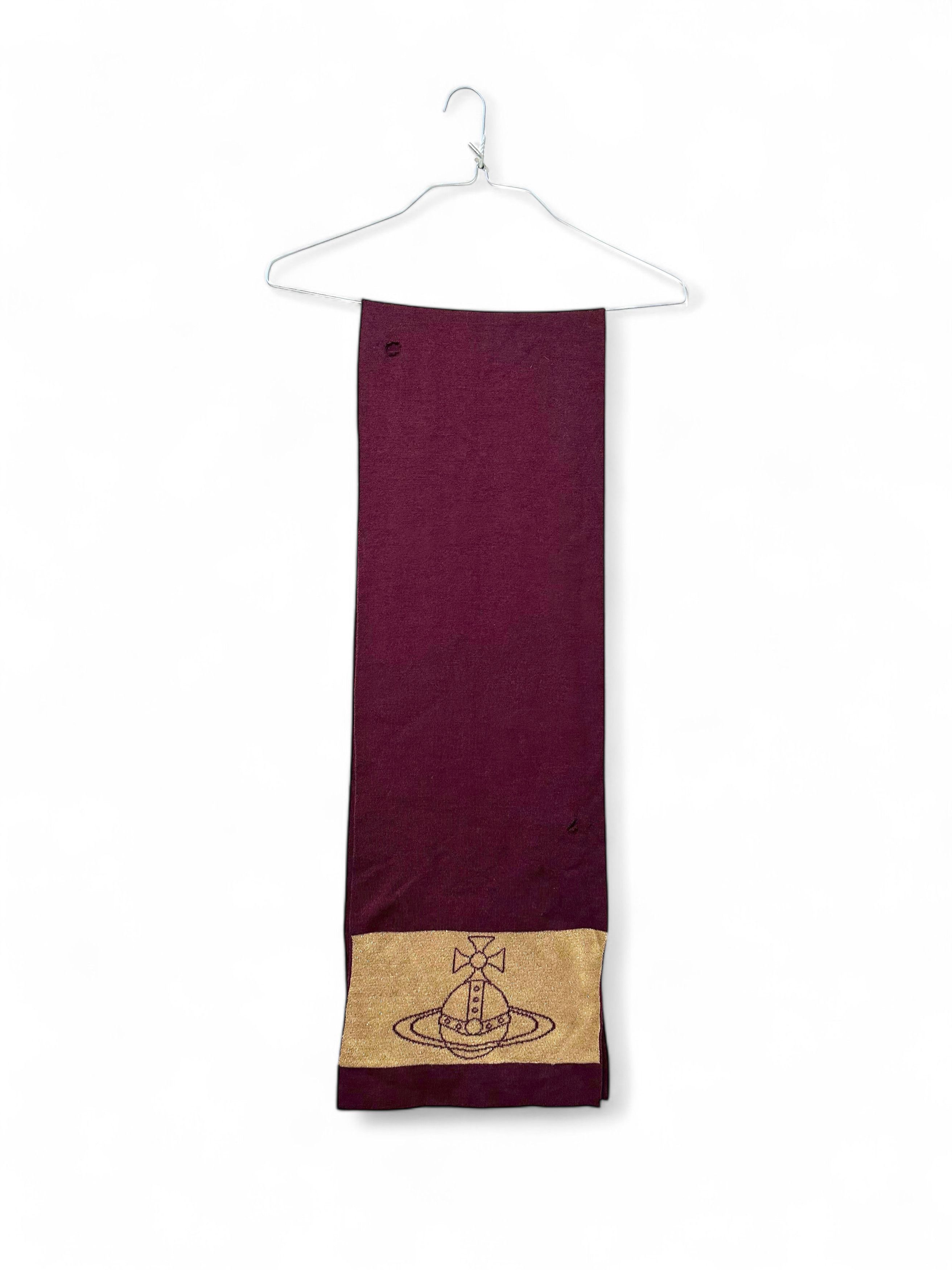 Vintage × Vivienne Westwood Rare Vivienne Westwood Vintage Wool Orb Logo Large Scarf Size ONE SIZE - 4 Thumbnail