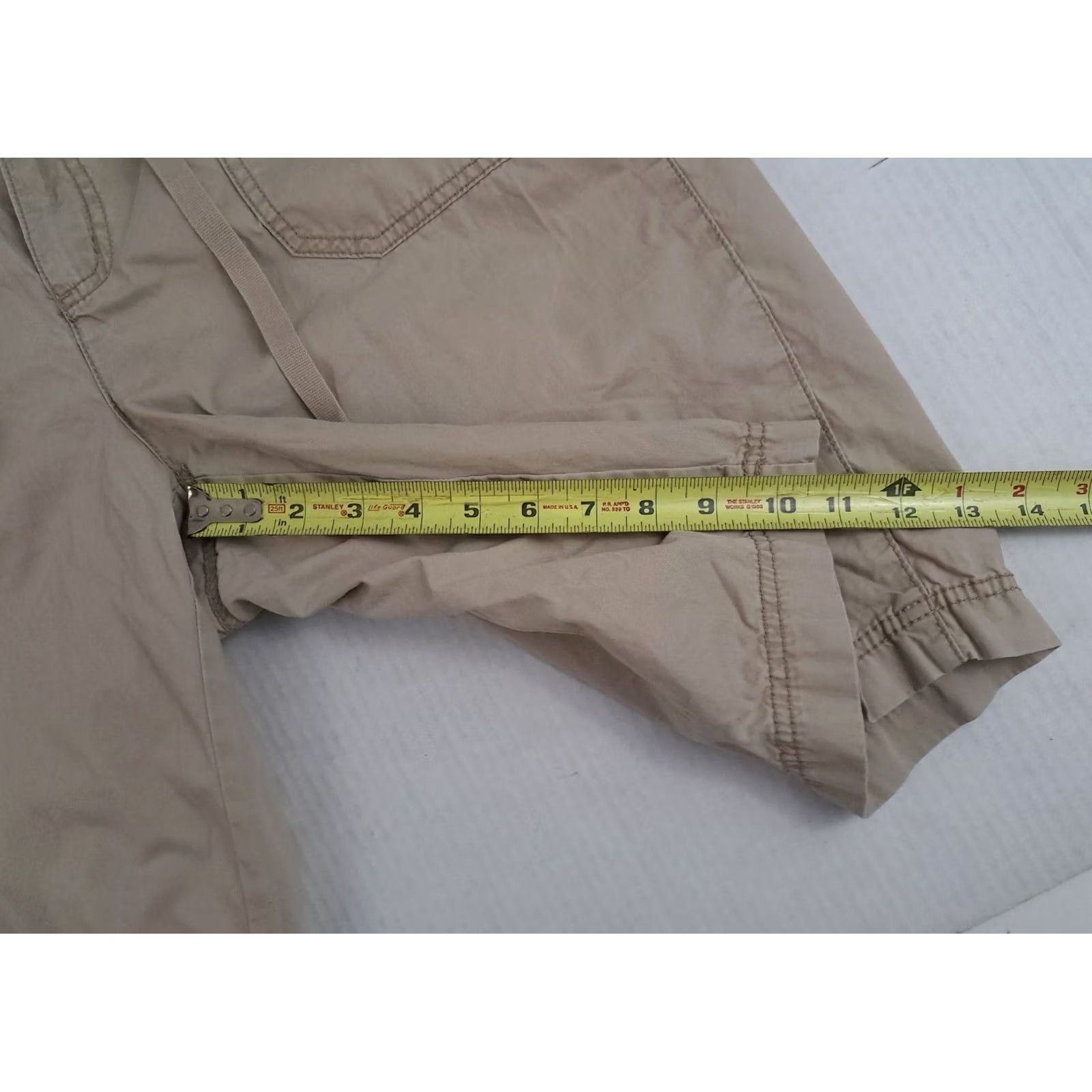 Vintage VINTAGE St. Johns Bay Khaki Hiking-Camping Shorts 16W Beige 100% Cotton Cargo with Pockets Regular Fit Women's Shorts Women Size 38" / US 16 / IT 52 - 6 Thumbnail