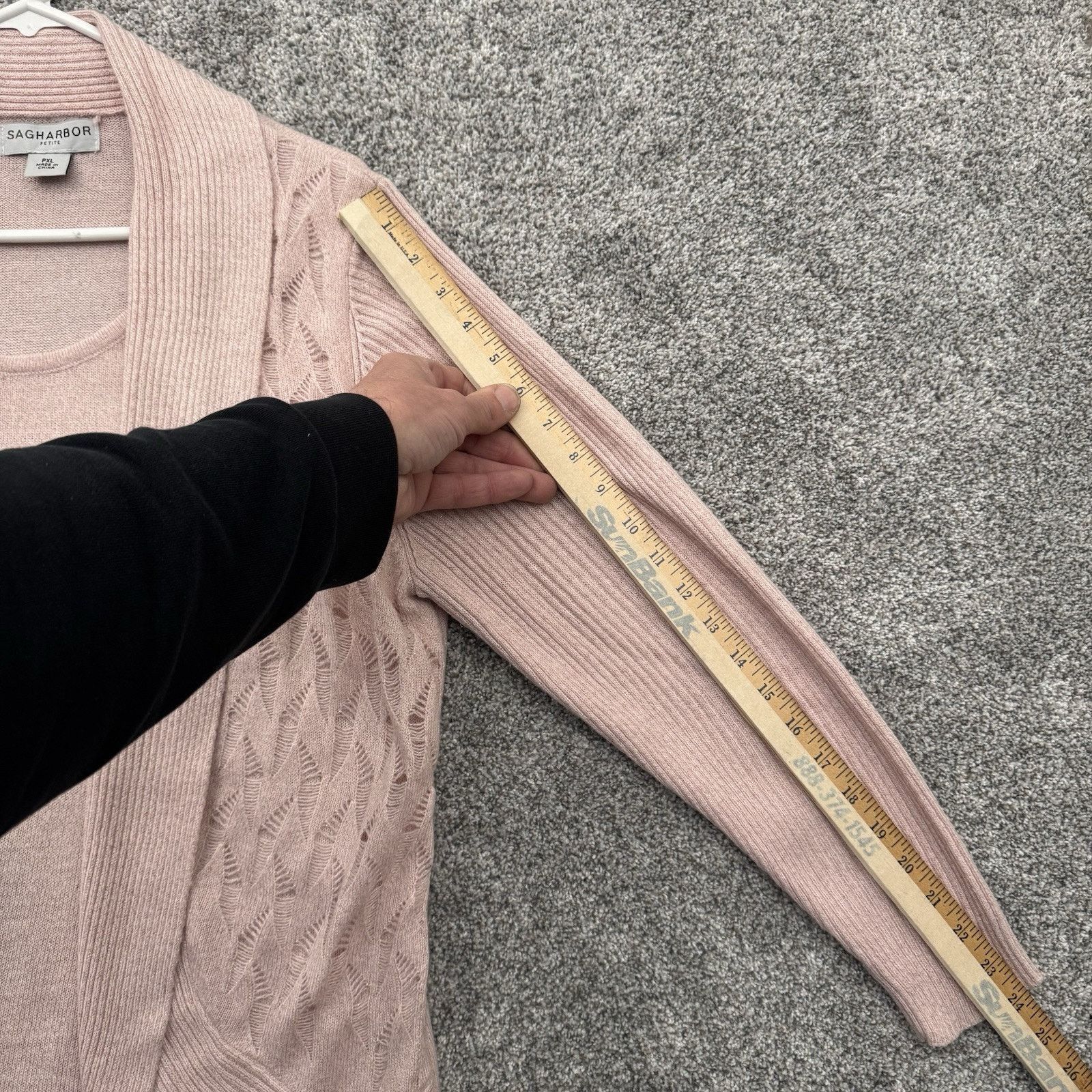 Other Sag Harbor Cardigan Womens PXL Petite Open Front Grandmacore Size XL / US 12-14 / IT 48-50 - 4 Thumbnail