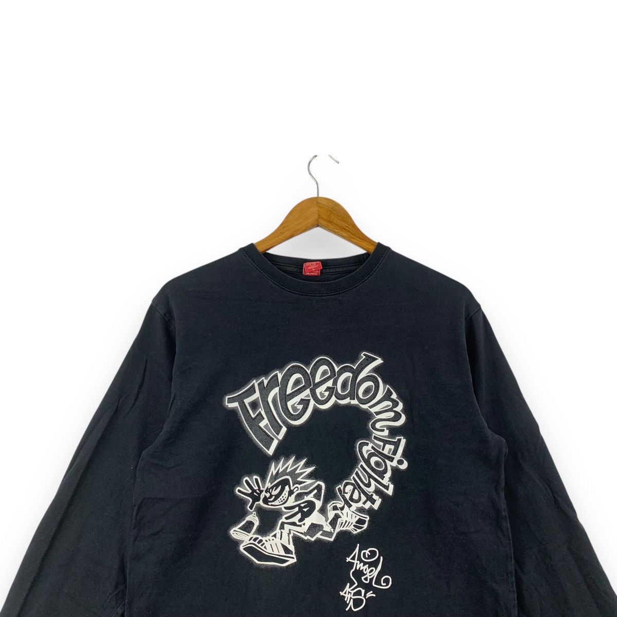 Vintage Vintage TREVOIS WORK SKATEBOARD Freedom Fighter Tee Shirt Size US L / EU 52-54 / 3 - 2 Thumbnail