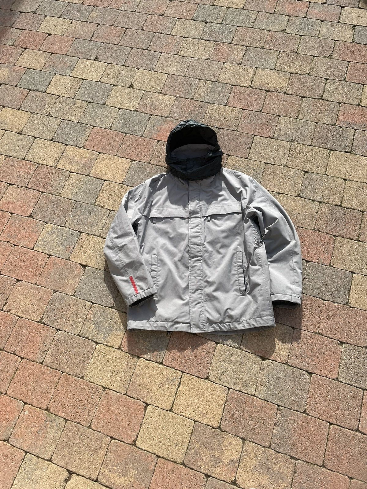 image of Grey Prada Sport Goretex Jacket, Men's (Size Small)