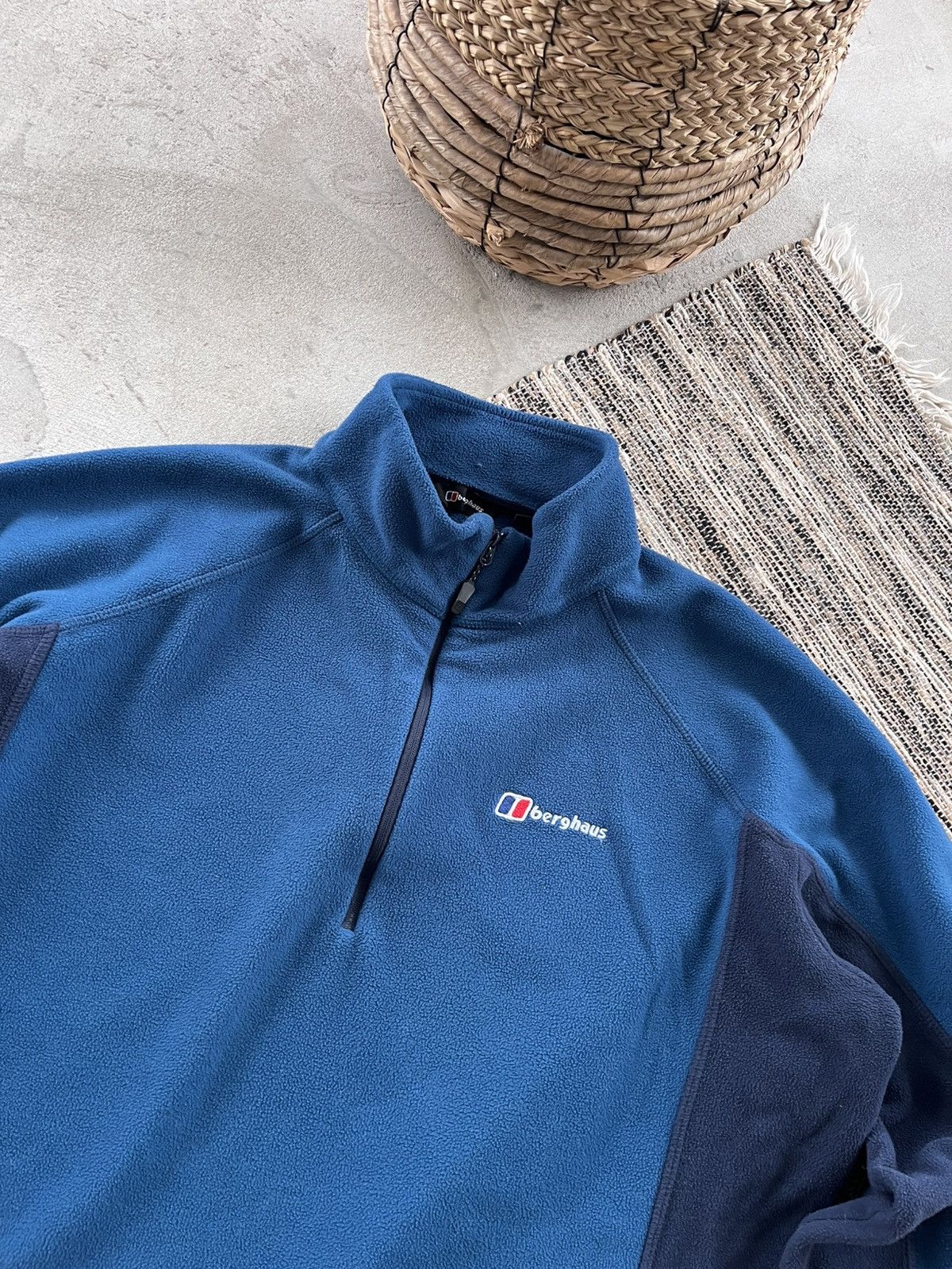 Berghaus Vintage Berghaus Blue Fleece 1/3 Zip Outdoor Pullover Y2K Size US XL / EU 56 / 4 - 4 Thumbnail