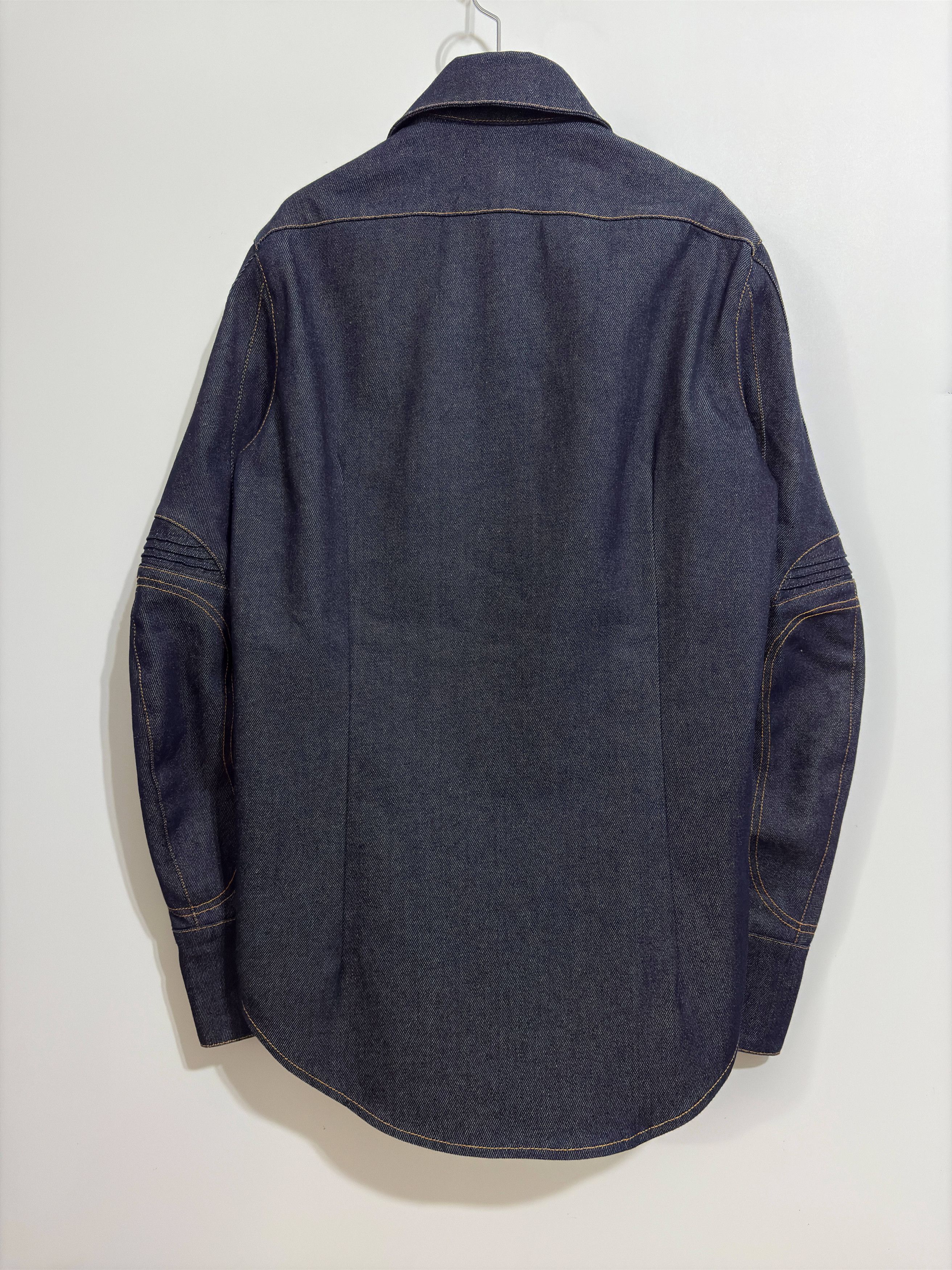 Coperni Indigo Denim Rider Biker Shirt Size S / US 4 / IT 40 - 4 Thumbnail