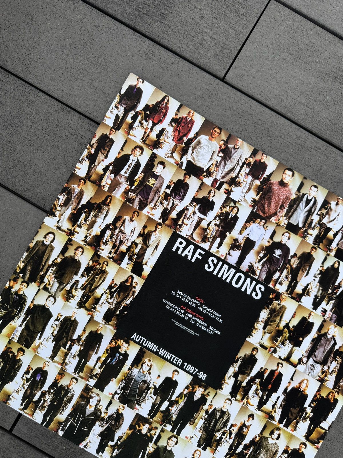 Raf Simons Raf Simons Autumn Winter 1997 1998 Big Size Promotion Poster Size ONE SIZE - 5 Thumbnail