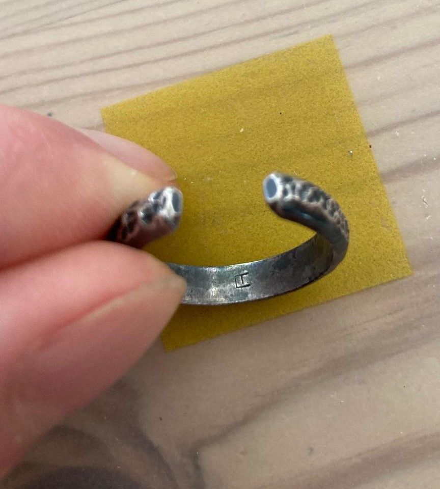 Chin Teo Chin Teo Pattern 925 Silver Ring 8 56 adjustable Size ONE SIZE - 4 Thumbnail