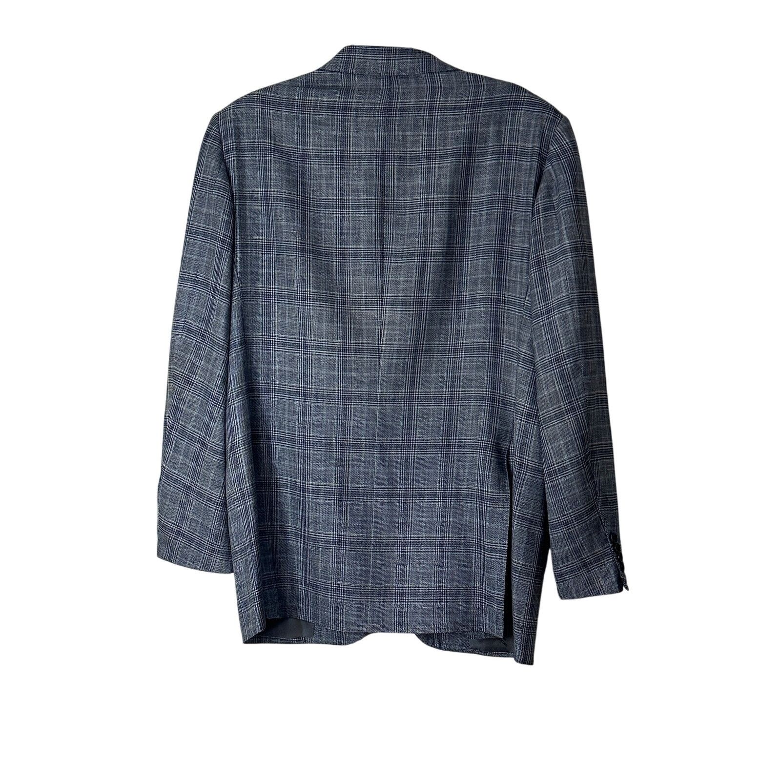 Kiton Kiton Men's Blue Cashmere Blend Blazer Size US M / EU 48-50 / 2 - 2 Thumbnail