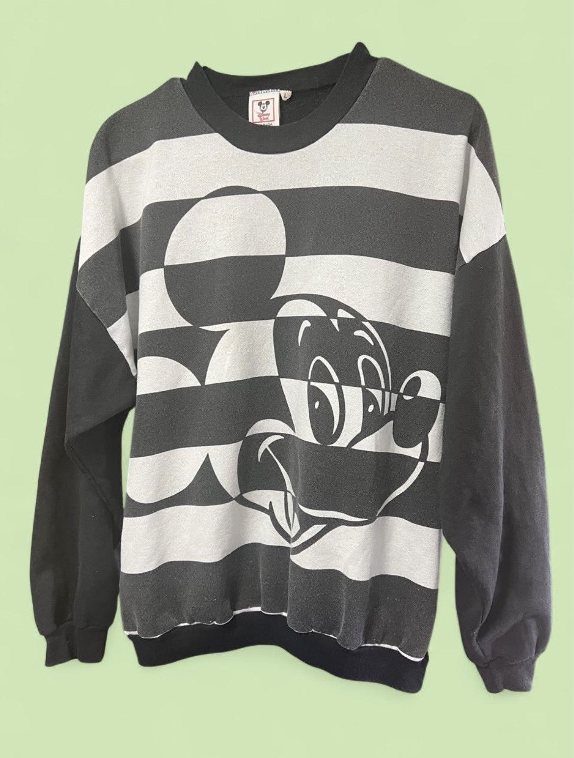 Disney Striped black & white Mickey, Disney Wear tag, Mens L. Size US L / EU 52-54 / 3 - 9 Thumbnail