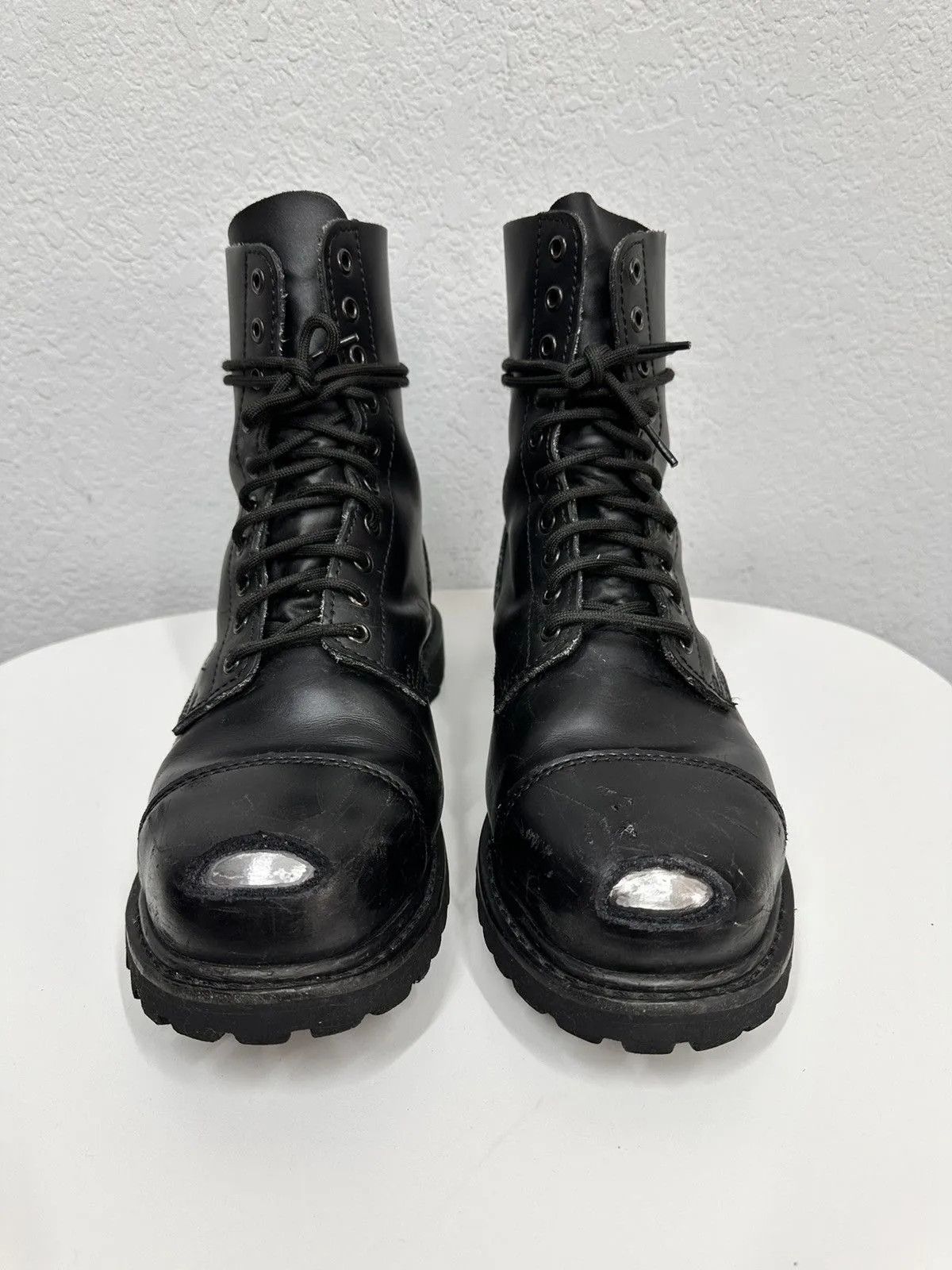 Raf Simons Vintage Leather Boots Avantgarde Rick Owens Style AS 98 Rare Size US 11 / EU 44 - 4 Thumbnail