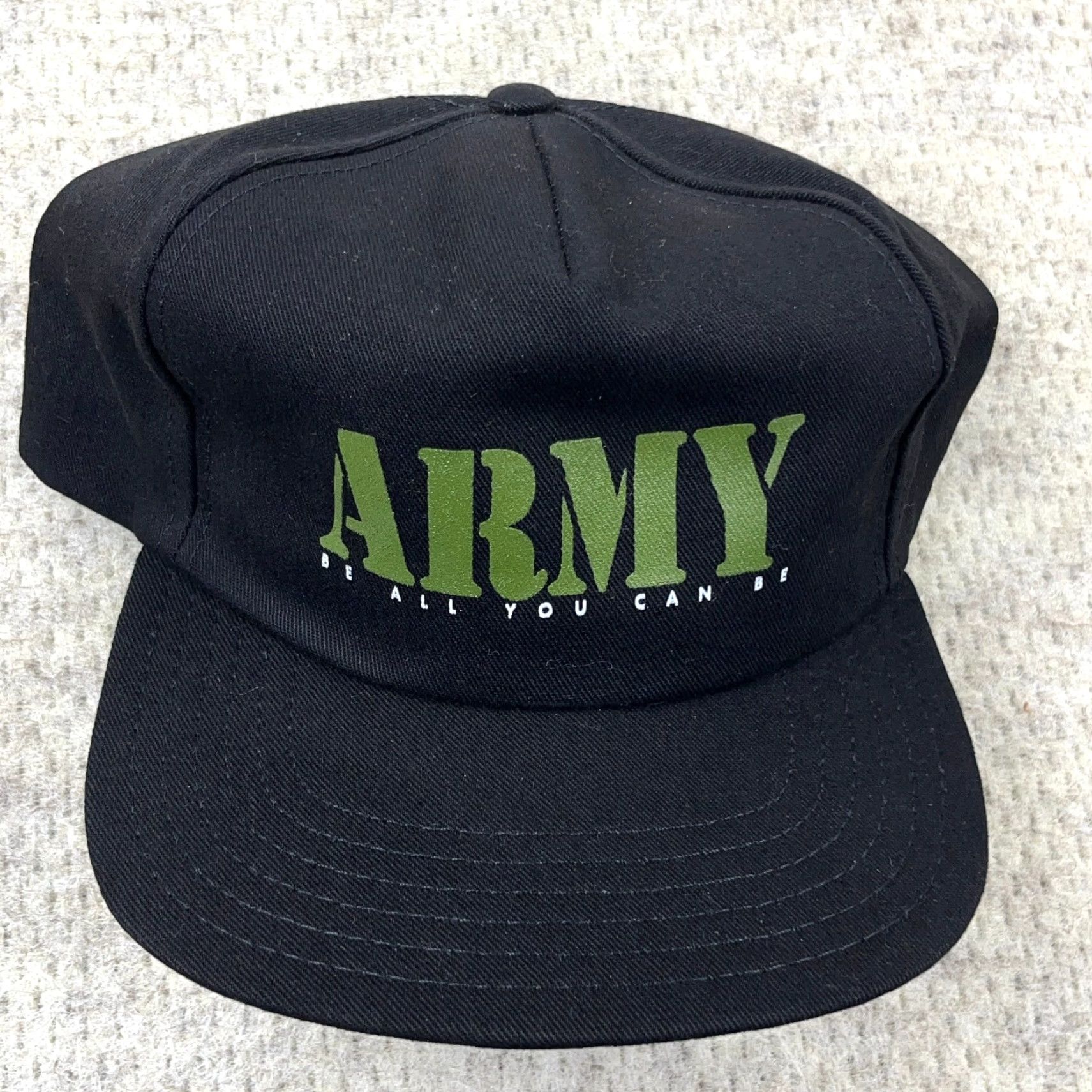 Vintage VINTAGE US Army Hat Cap Snapback USA Retired Veteran Black BO20 Size ONE SIZE - 3 Thumbnail