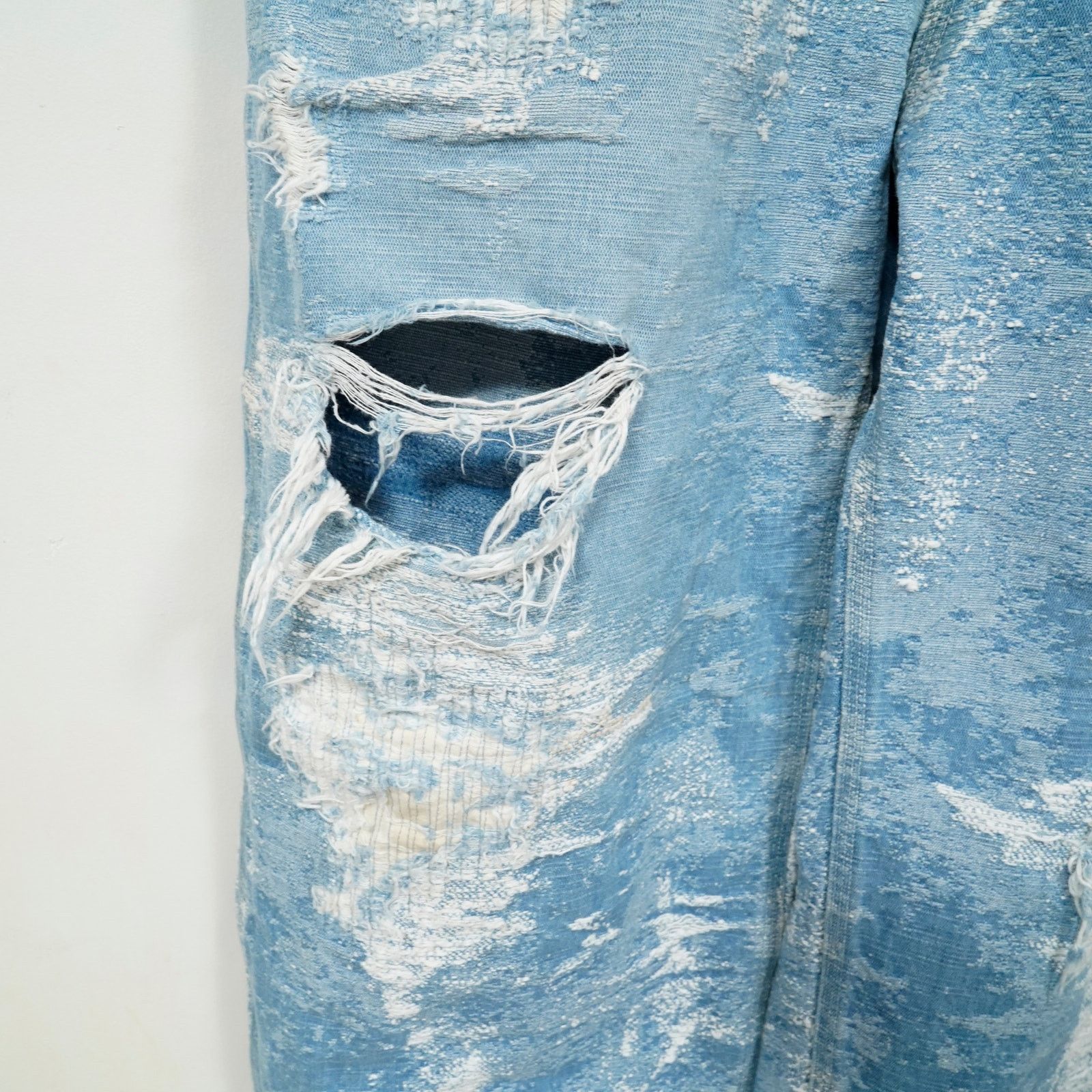 TAAKK TAAKK Distressed Denim Overalls Japan Designer Wide Leg Size US 35 - 13 Thumbnail