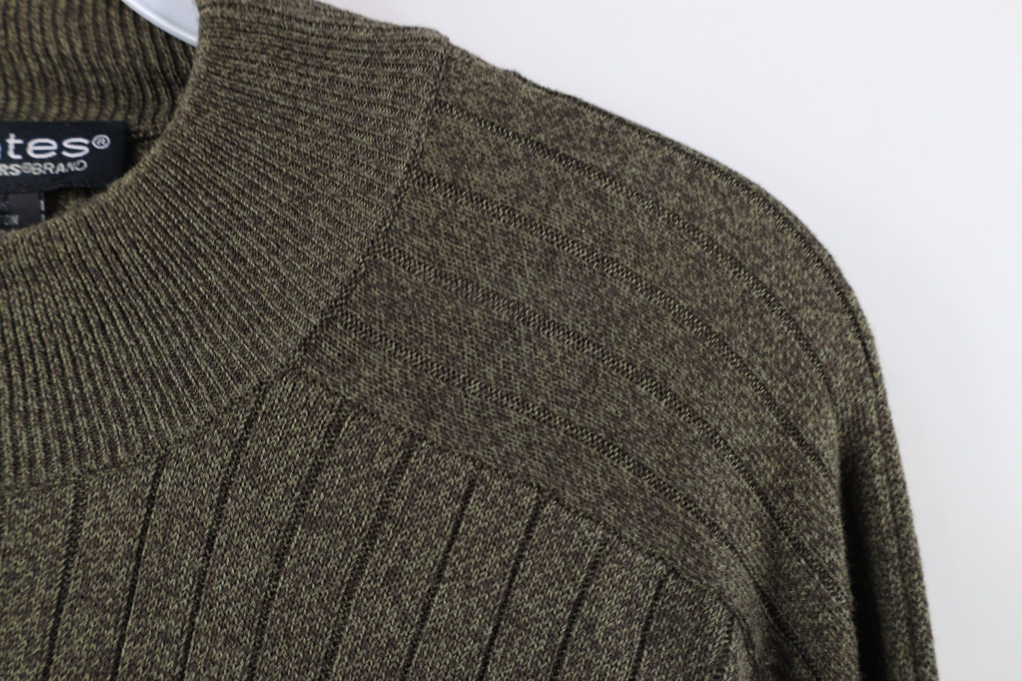 Vintage Vintage 90s Y2K Streetwear Ribbed Knit Mock Neck Sweater Size US XL / EU 56 / 4 - 4 Thumbnail