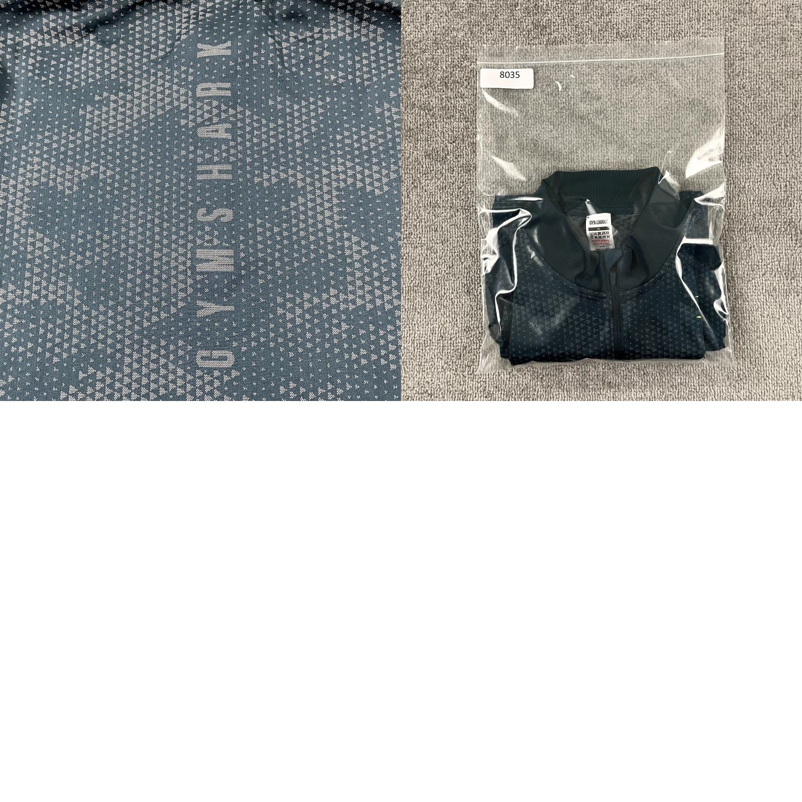 Gymshark GYMSHARK Jacket Mens XL Slim Green 1/4 Zip Pullover Seamless Sport Gym Shirt Size US XL / EU 56 / 4 - 8 Thumbnail