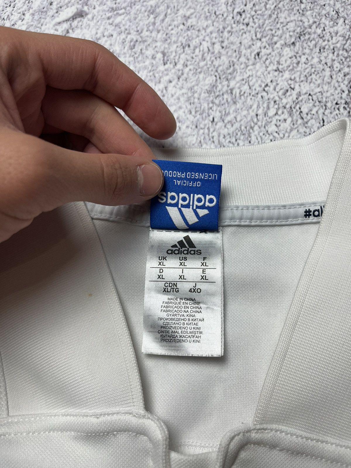 Adidas Vintage ADIDAS FFR 2018 Rugby Jersey ADIDAS FFR White Away Size US XL / EU 56 / 4 - 13 Thumbnail