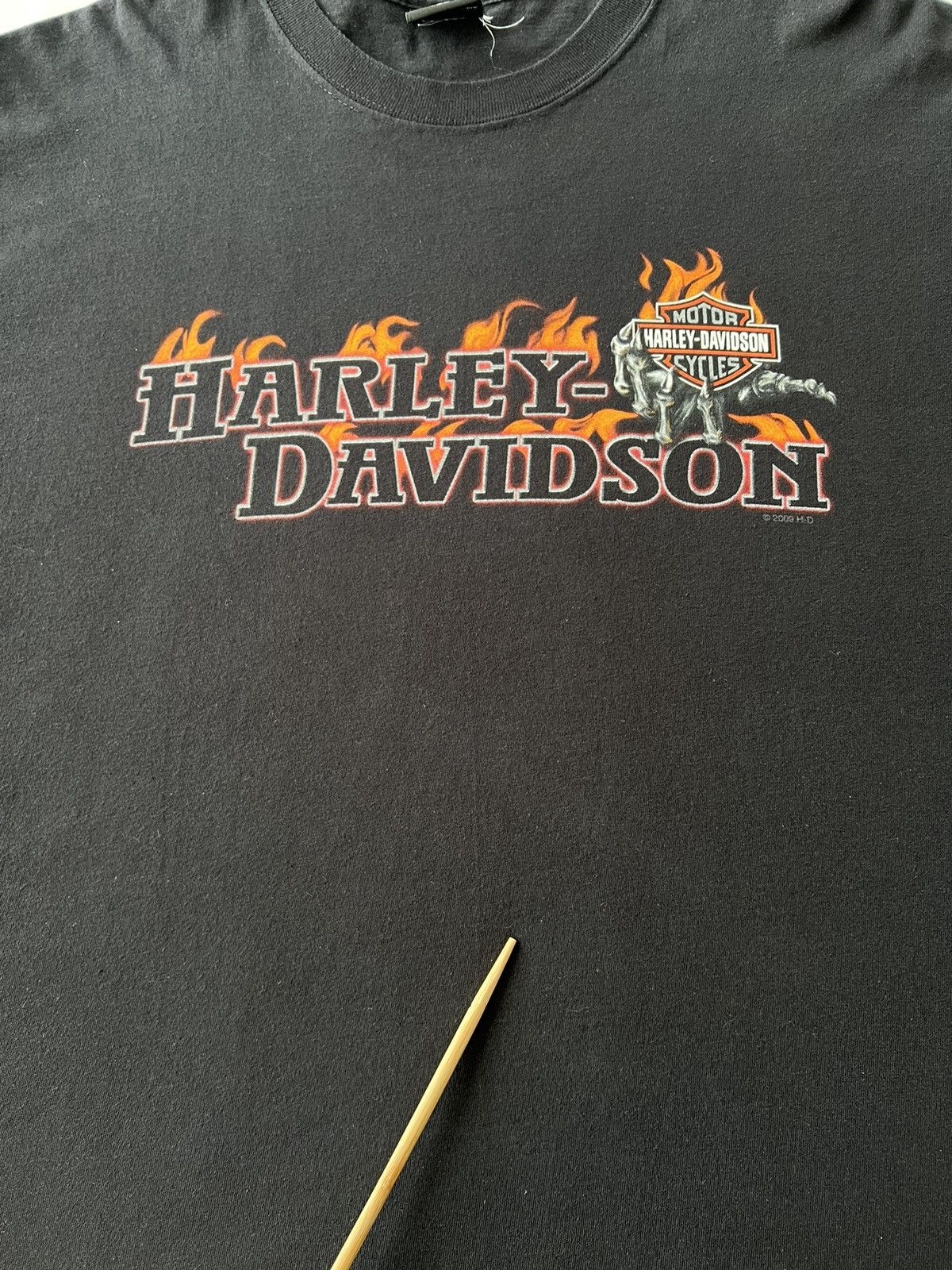 Harley Davidson Vintage 2009 Harley Davidson Fire Flame Long Sleeve T-shirt Size US XXL / EU 58 / 5 - 6 Thumbnail