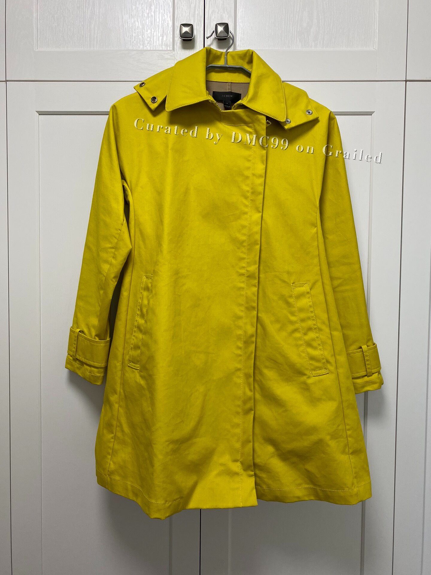 J.Crew J.Crew Yellow Trench Coat Size XS / US 0-2 / IT 36-38 - 1 Thumbnail