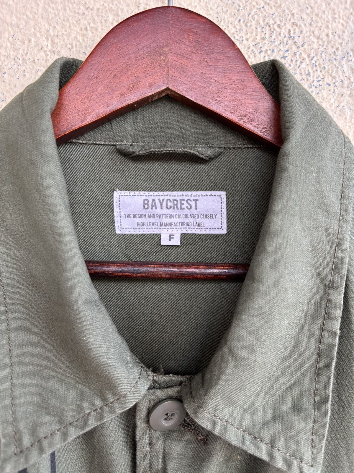 Japanese Brand Baycrest Crazy Distortion Army Styled Shirt Size US XL / EU 56 / 4 - 9 Thumbnail