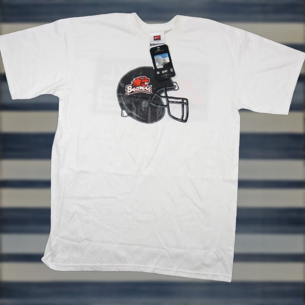 Nike VINTAGE Nike Oregon Beavers Graphic T Shirt Mens M White XS? Size US M / EU 48-50 / 2 - 1 Thumbnail