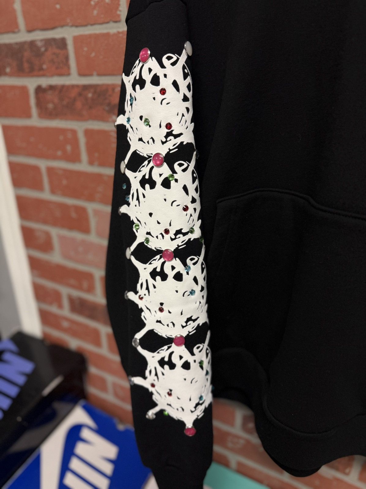 Sp5der Sp5der WorldWide Gem Rhinestone Hoodie Size L (NEW) Size US L / EU 52-54 / 3 - 3 Thumbnail