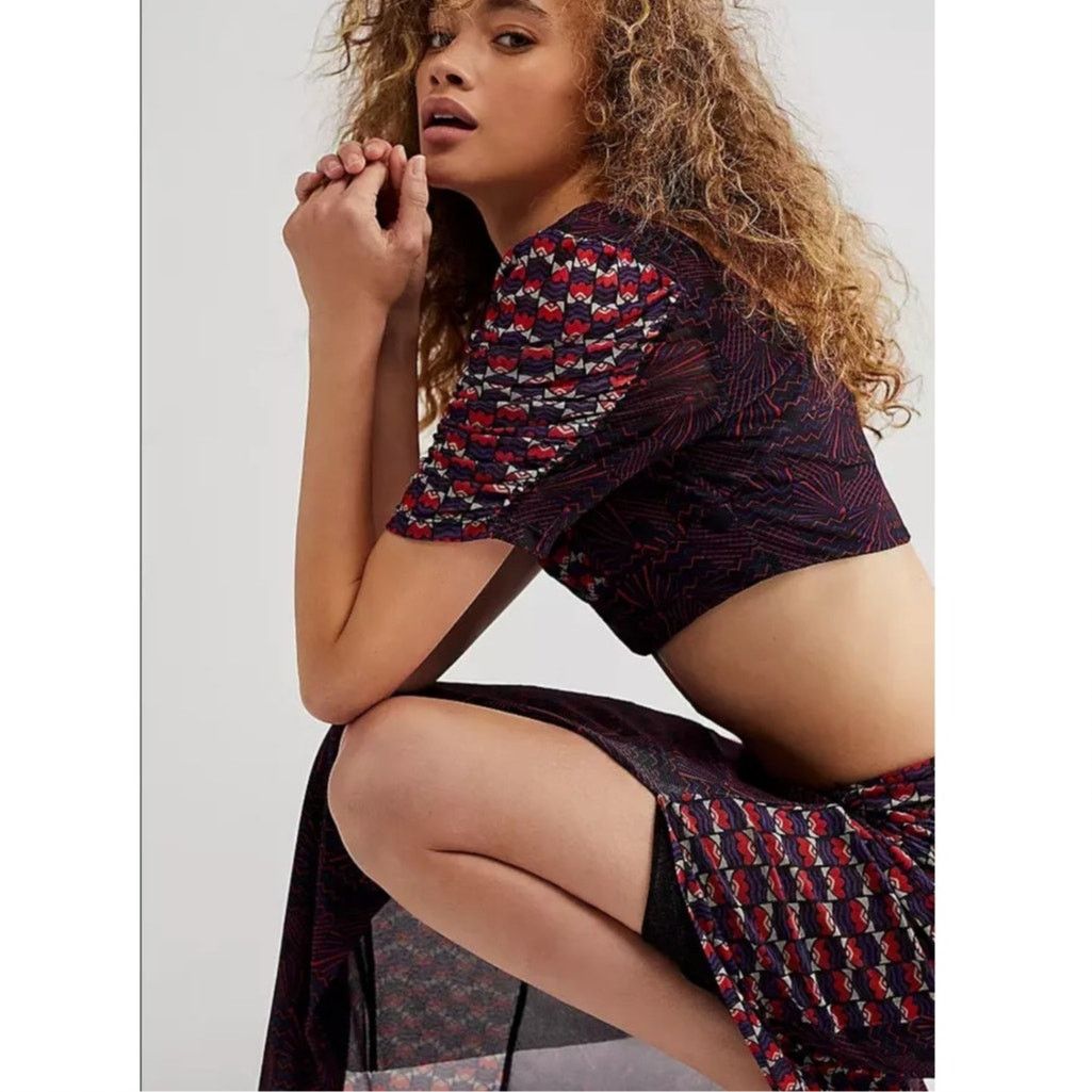 Free People New FREE PEOPLE Anna Sui Sunburst And Tulips Set $689 Sz M Size 30" / US 8 / IT 44 - 3 Thumbnail