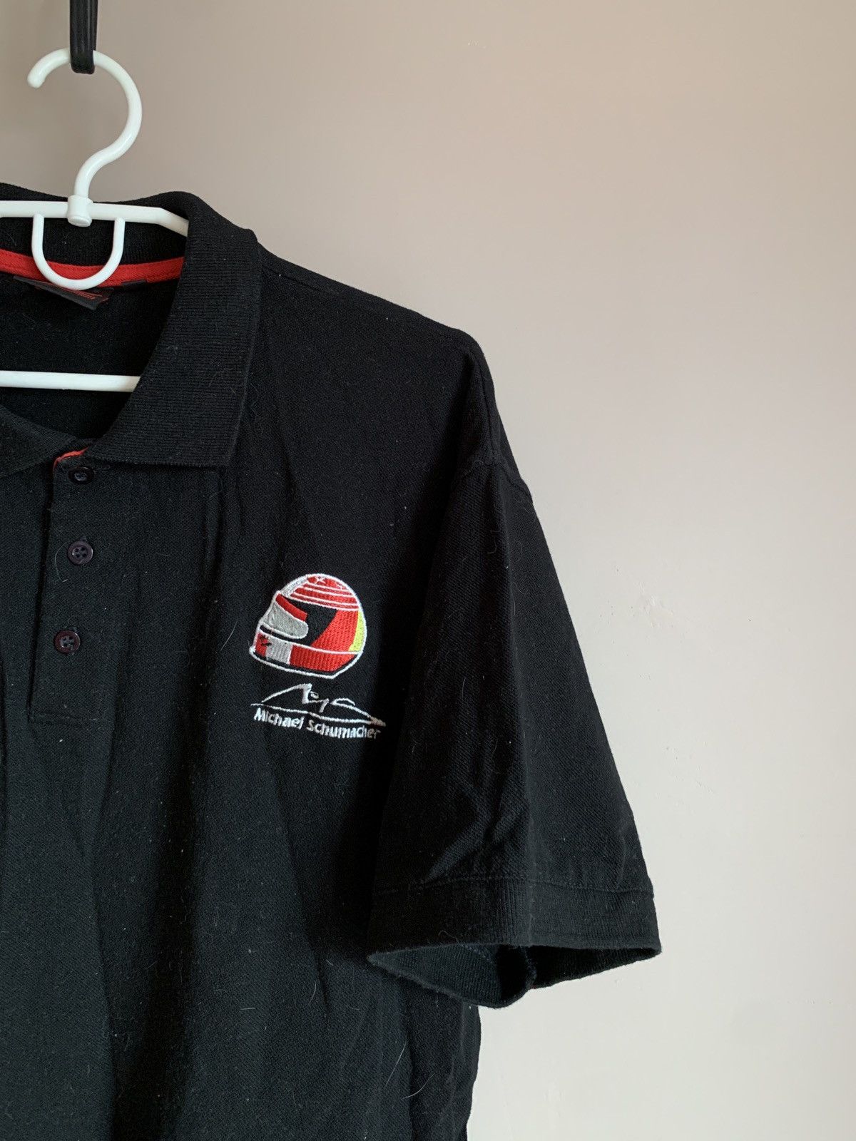 Vintage Michael Schumacher Vintage Polo Shirt Ferrari Black XL Size US XL / EU 56 / 4 - 4 Thumbnail