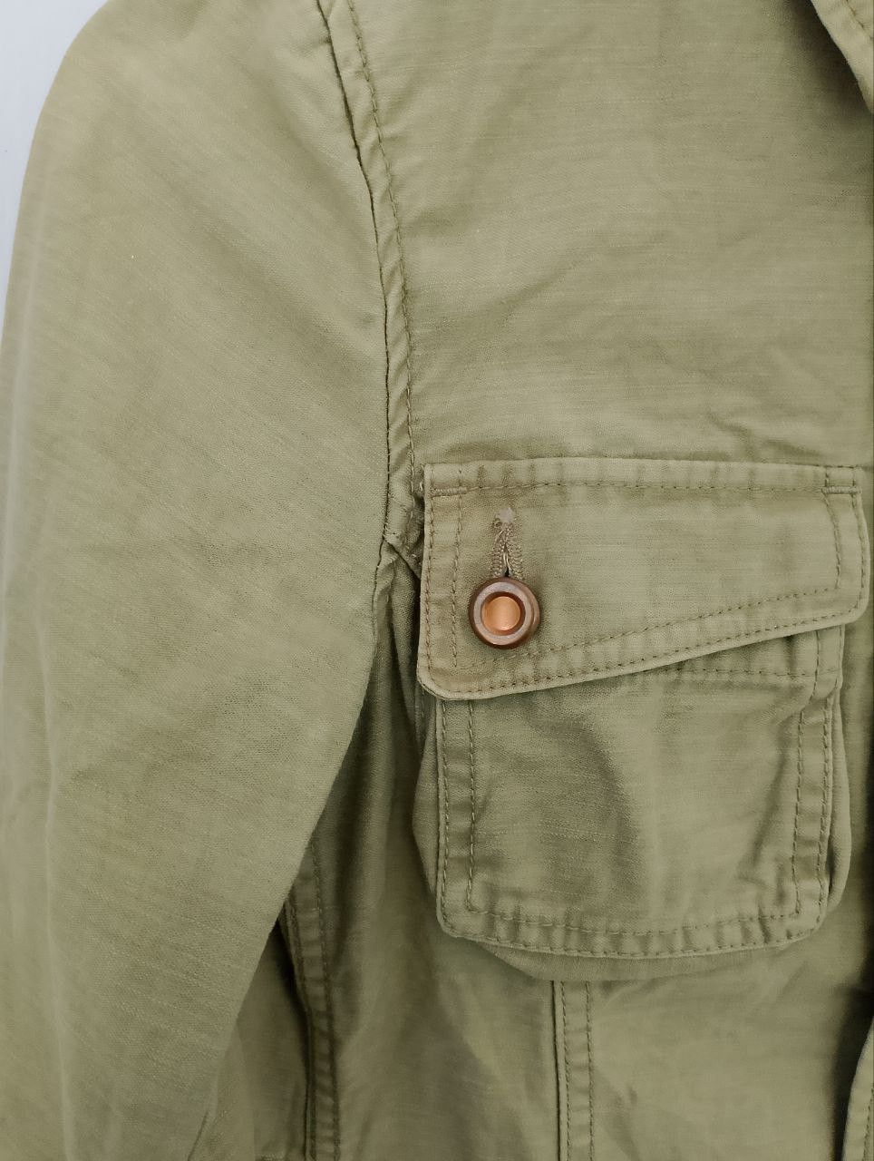 ADAM ET ROPE ADAM ET ROPE Khaki Green Multipocket Utility Jacket Size XS / US 0-2 / IT 36-38 - 7 Thumbnail