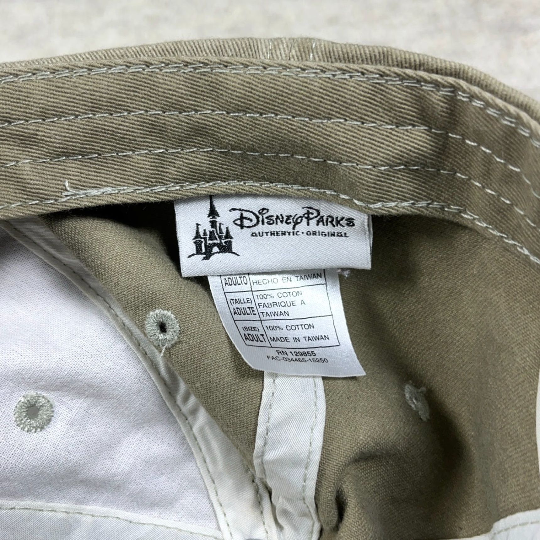 Disney Disney Baseball Cap Hat Strap Back Olive Green Mickey Mouse Faded Retro Mens Adult Cap 90s Logo Hipster Adjustable Lightweight Cotton Twill Size ONE SIZE - 6 Thumbnail