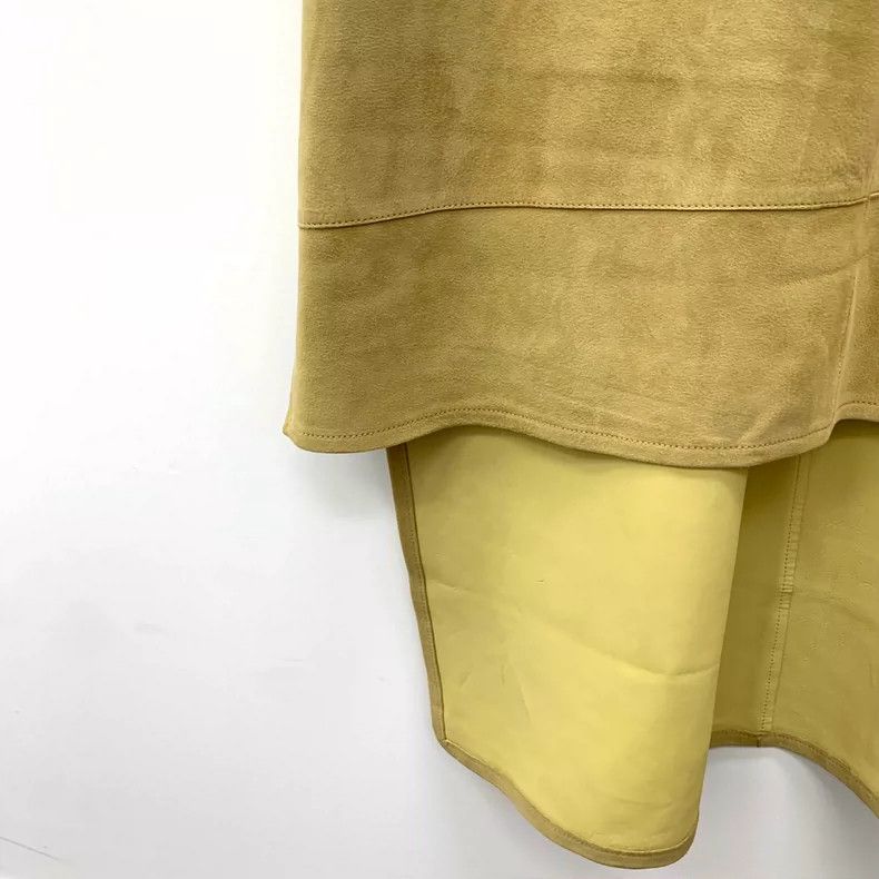 Loewe Loewe Brown and yellow logo embossed suede round neck long Size S / US 4 / IT 40 - 5 Thumbnail