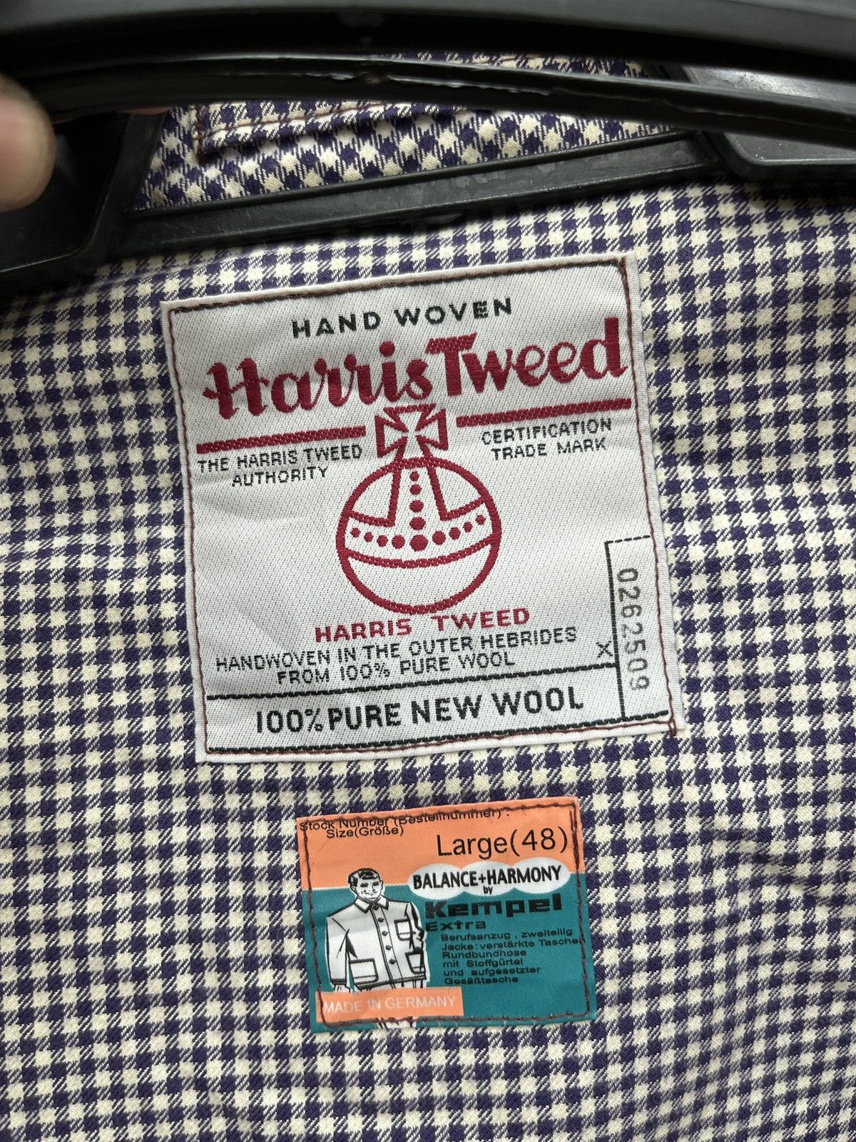 Harris Tweed 🔥🔥🔥STEALS VTG HARRIS TWEED X KEMPEL JACKET Size US L / EU 52-54 / 3 - 8 Thumbnail