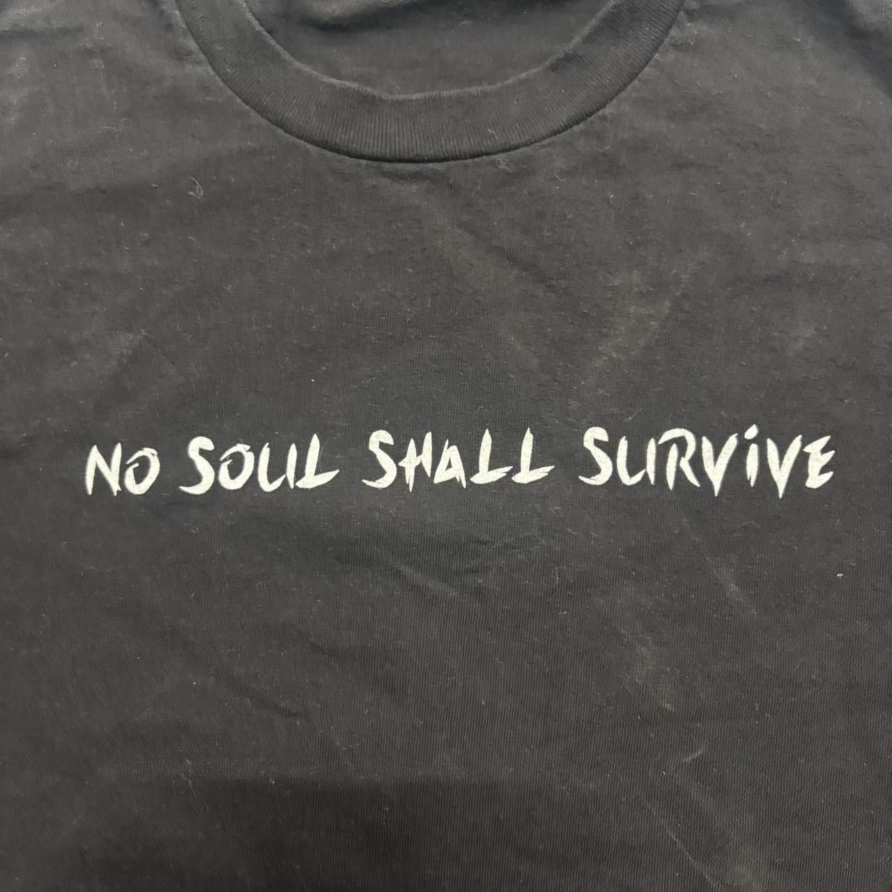 Vintage Crazy Vintage Y2K 2000s “No Soul Shall Survive” Leave Em DOA Grunge Punk Skull Black Graphic Tee! Size US S / EU 44-46 / 1 - 4 Thumbnail