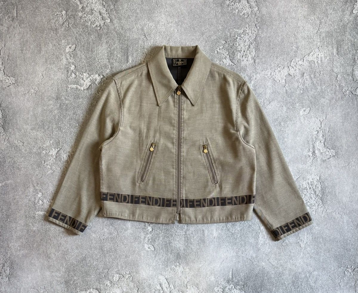 Fendi FENDI retro vintage zip jacket blazer bomber monogram 90s Size M / US 6-8 / IT 42-44 - 5 Thumbnail