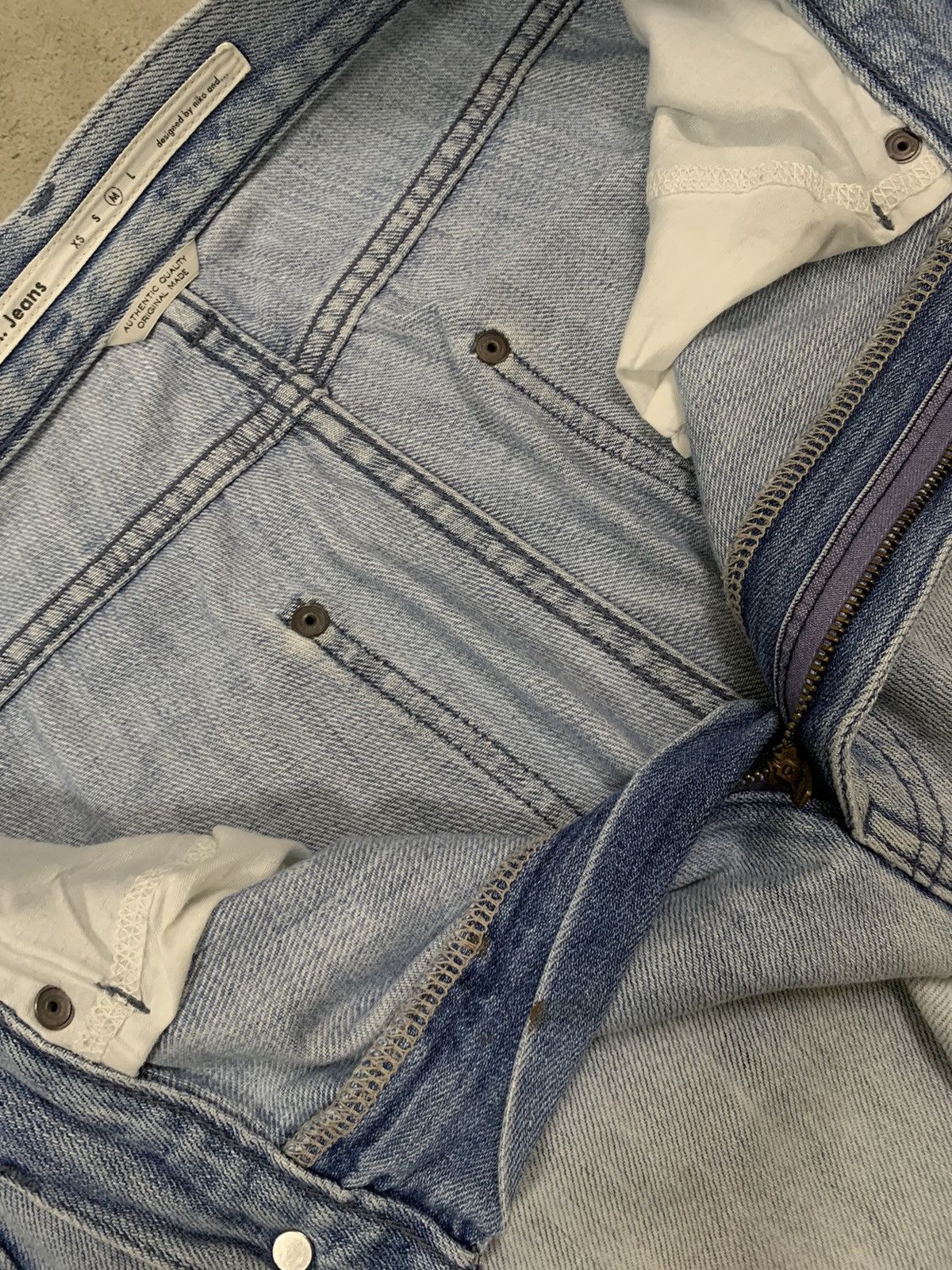 Japanese Brand Vintage Y2K Japanese Brand Baggy Wide Leg Distressed Jeans Size 26" / US 2 / IT 38 - 17 Thumbnail