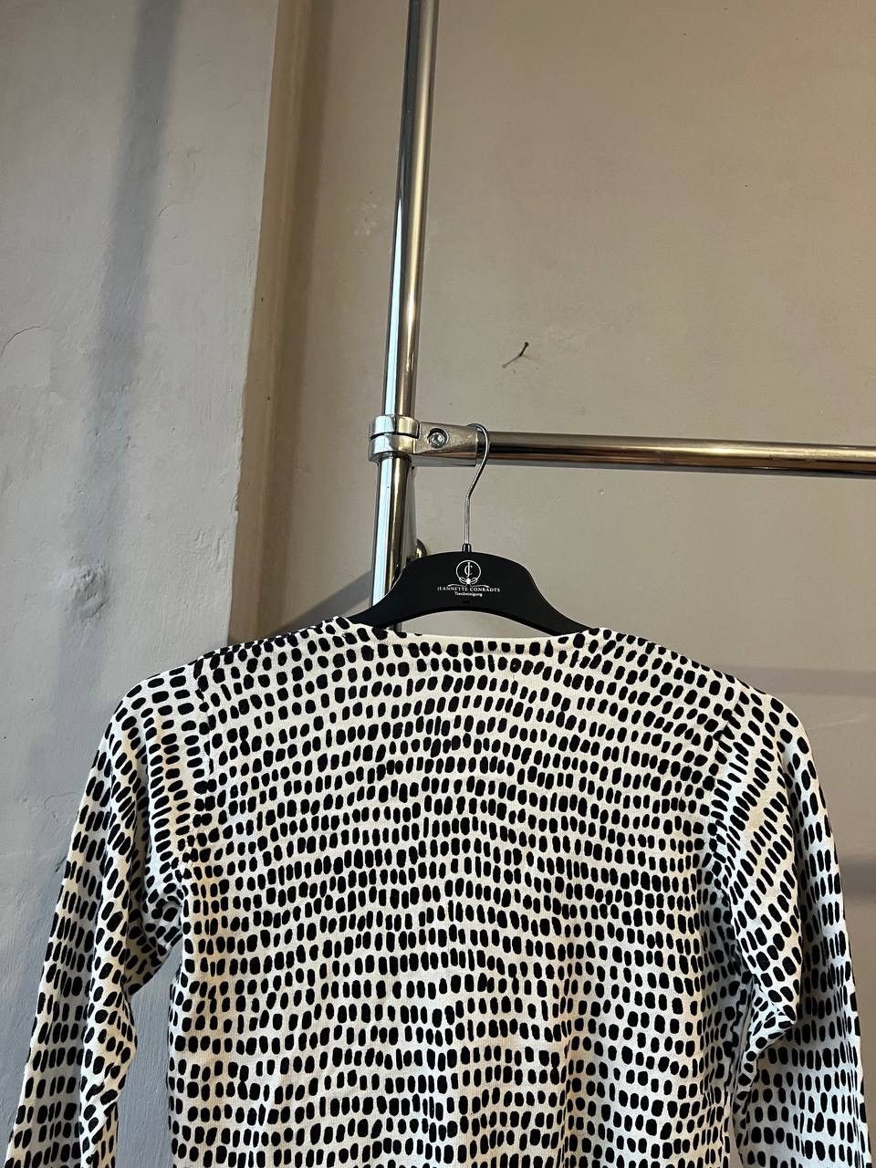 Gudrun Sjoden GUDRUN SJODEN BLACK/WHITE DOTTER LIGHTWEIGHT CARDIGAN XS Size XS / US 0-2 / IT 36-38 - 9 Thumbnail