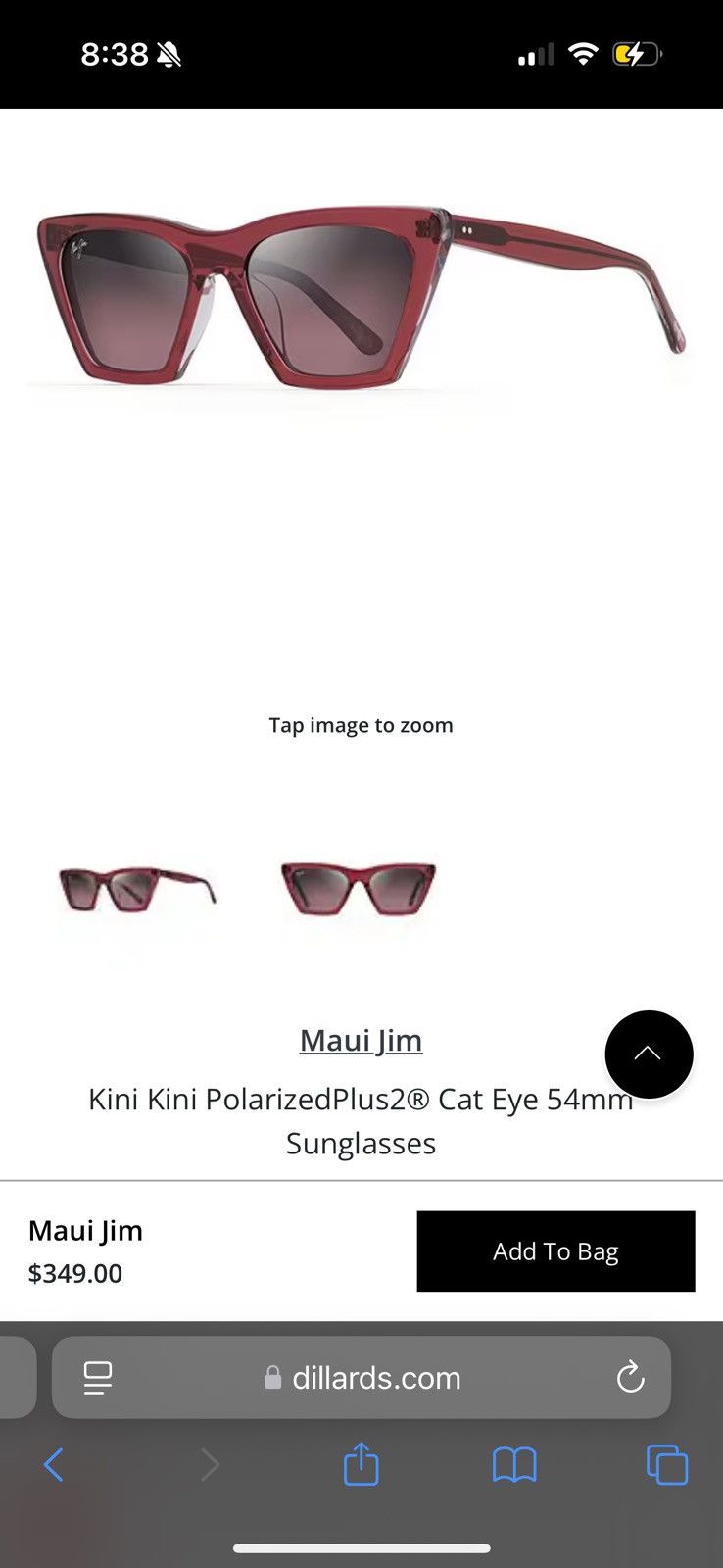 Maui Jim Maui Jim Kini Kini Sunglasses Size ONE SIZE - 6 Thumbnail