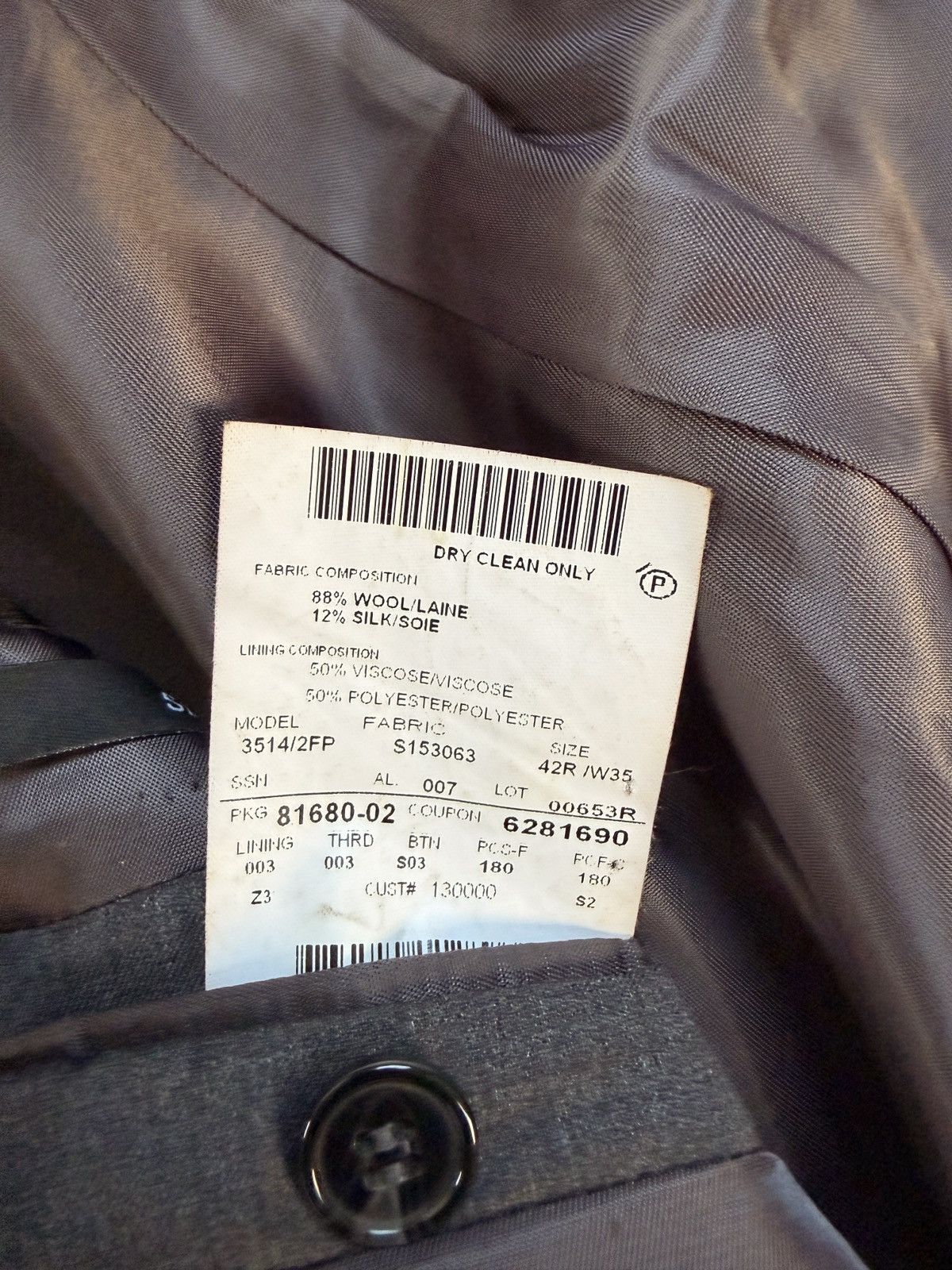 Ermenegildo Zegna Ermenegildo Zegna Grey Suit Size 42R - 6 Thumbnail