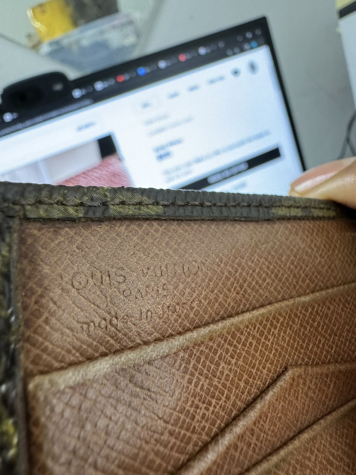 Vintage LOUIS VUITTON WALLET PURSE MONOGRAM BROWN Size ONE SIZE - 19 Thumbnail