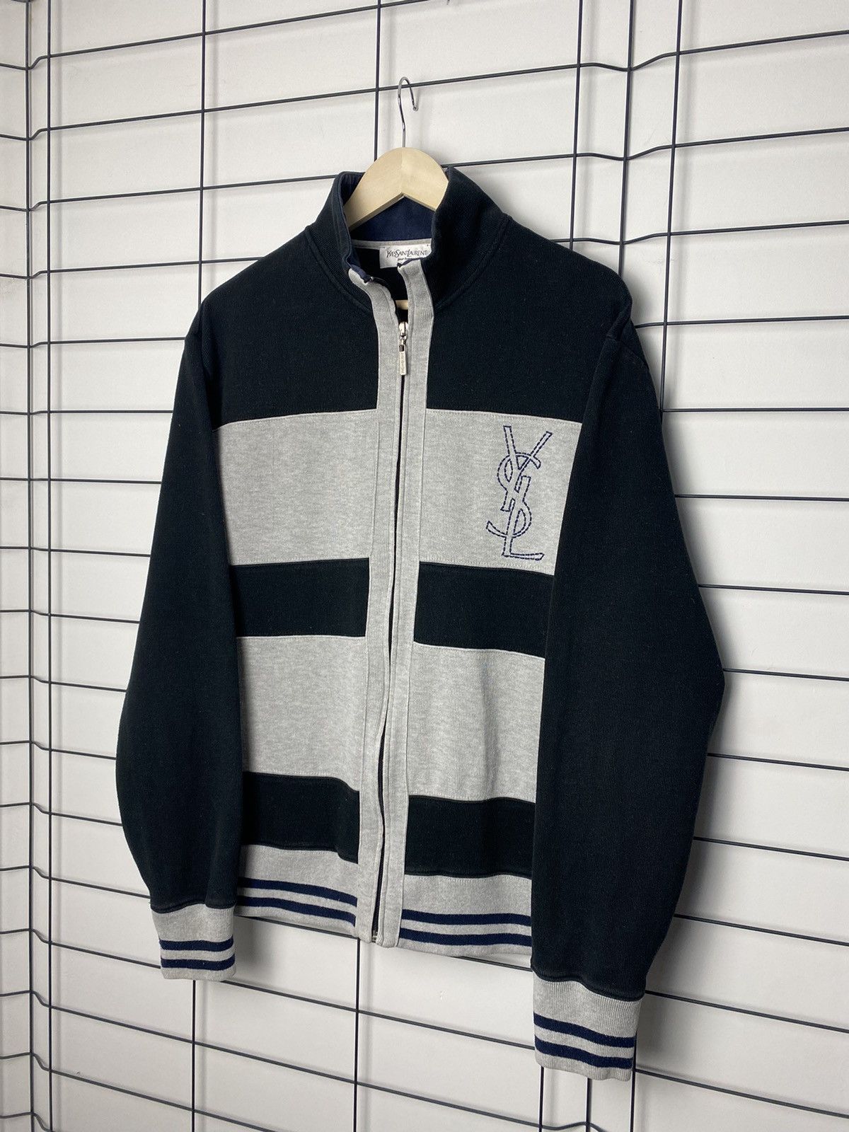 Vintage Vintage Zip Yves Saint Laurent Size US XL / EU 56 / 4 - 3 Thumbnail