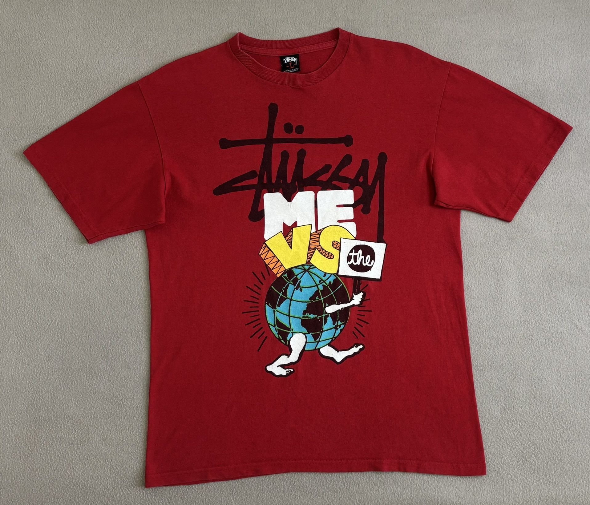Stussy Stussy red t-shirt large Size US L / EU 52-54 / 3 - 5 Thumbnail