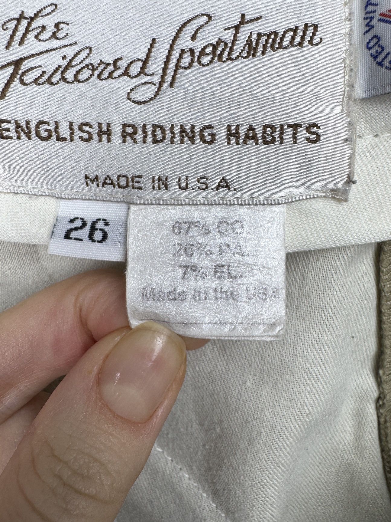 Other Tailored Sportsman Tan Side Zip Knee Patch Riding Show sz 26 Size 26" / US 2 / IT 38 - 12 Thumbnail