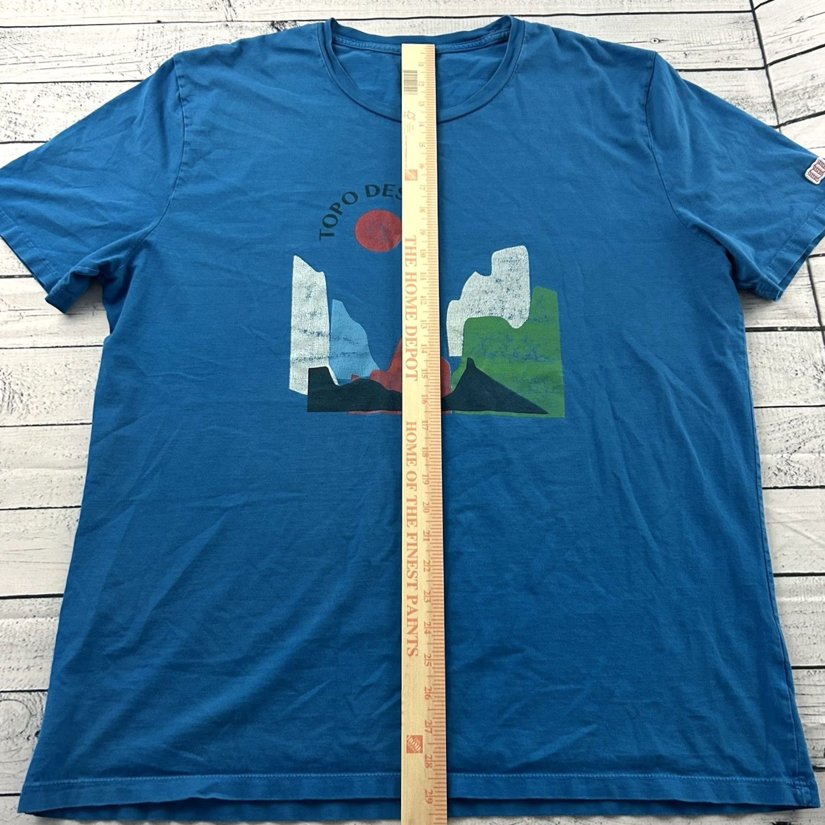 Topo Designs Topo Designs Short Sleeve T-Shirt Men XXL Blue Size US XXL / EU 58 / 5 - 5 Thumbnail