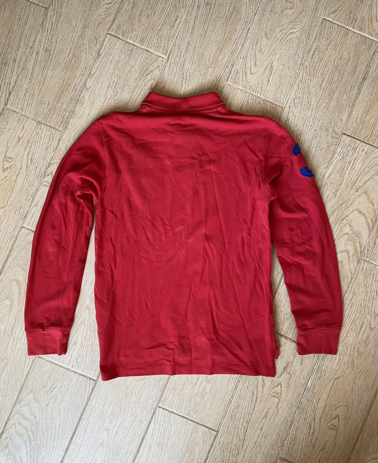 Polo Ralph Lauren × Vintage Polo Ralph Lauren distressed rugby sweatshirt Size US S / EU 44-46 / 1 - 8 Thumbnail