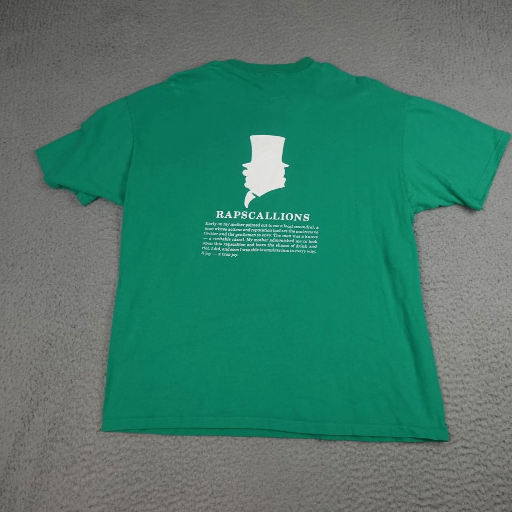 Hanes Vintage Hanes Raps Grill Bar Shirt Mens XL Green Rapscallions Graphic Tee 90s Size US XL / EU 56 / 4 - 3 Thumbnail