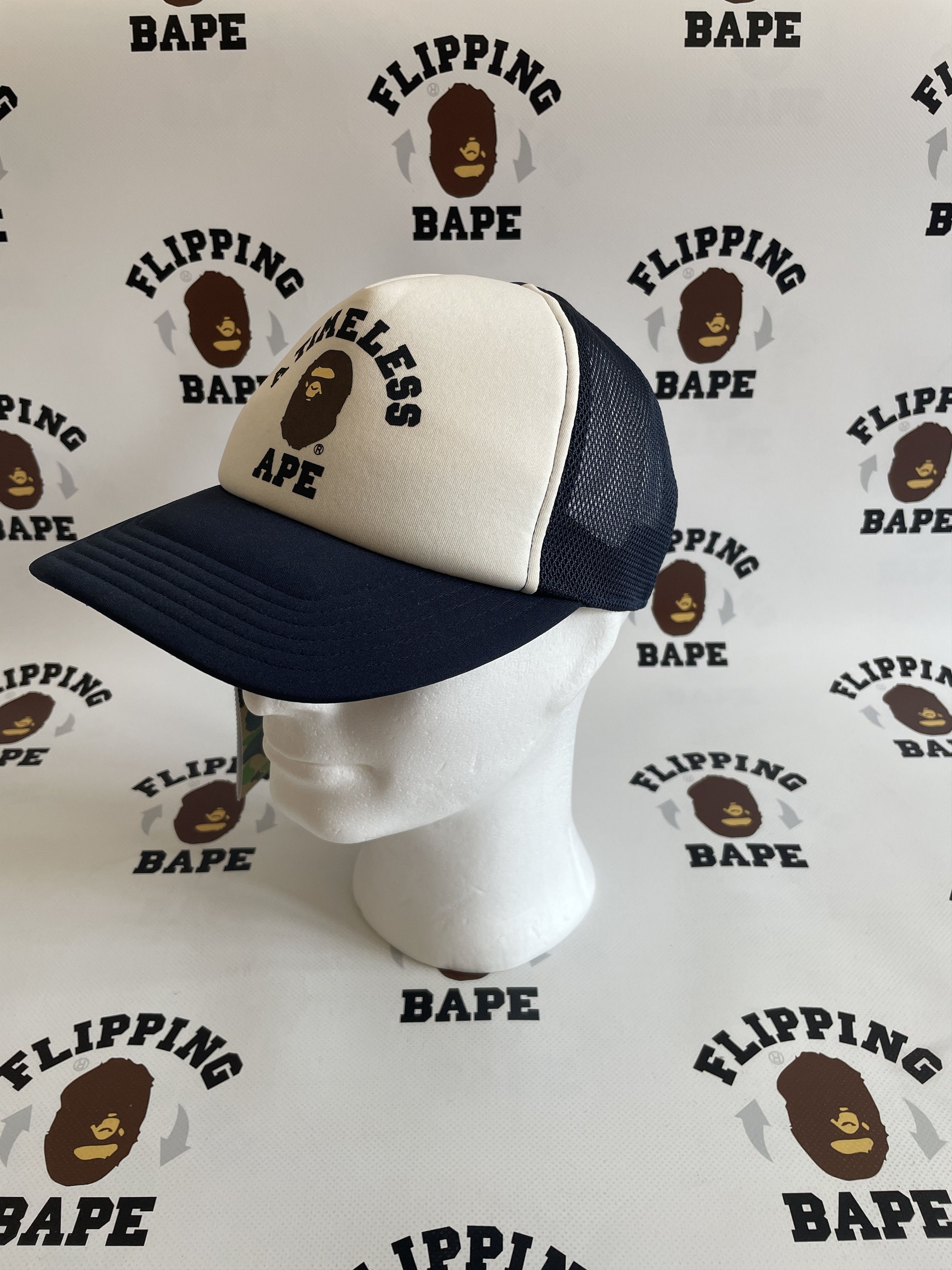 Bape BAPE X JJJJOUND COLLEGE MESH CAP Size ONE SIZE - 3 Thumbnail