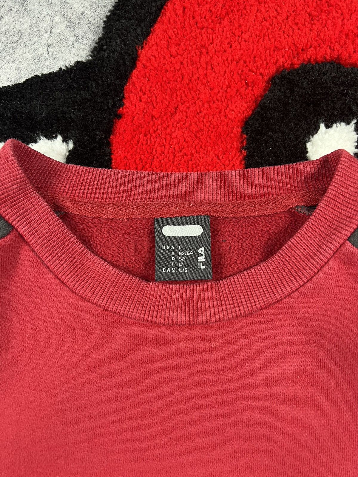 Fila Vintage Fila Big Centr Logo Retro Red Y2K Sweatshirt Size US L / EU 52-54 / 3 - 4 Thumbnail